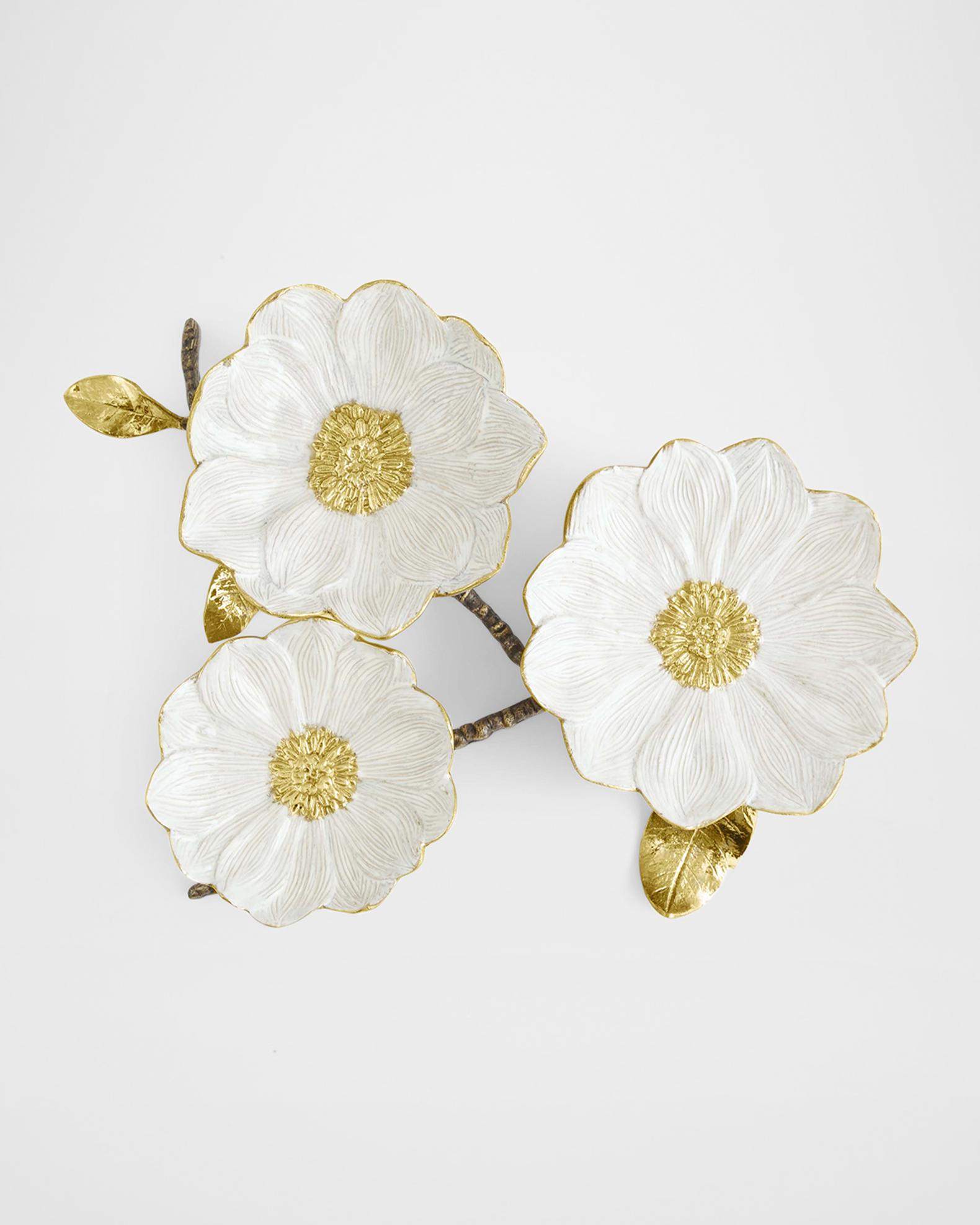 Michael Aram Vintage Bloom Triple Dish | Neiman Marcus