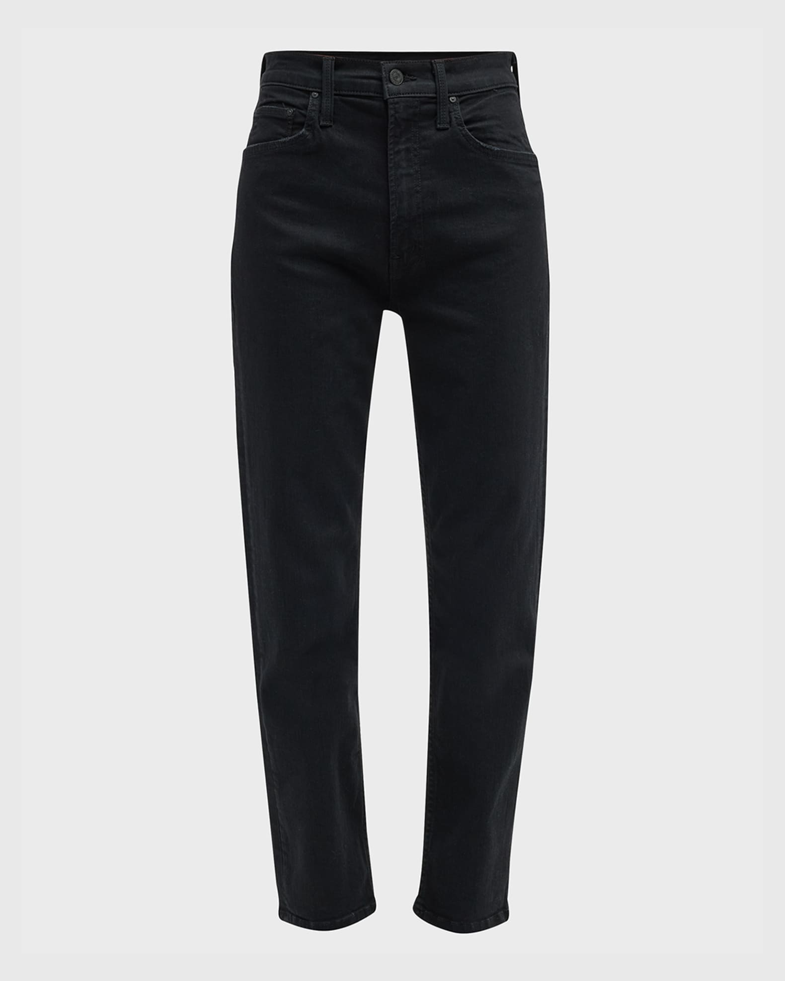 MOTHER High-Waisted Rider Ankle Fray Jeans