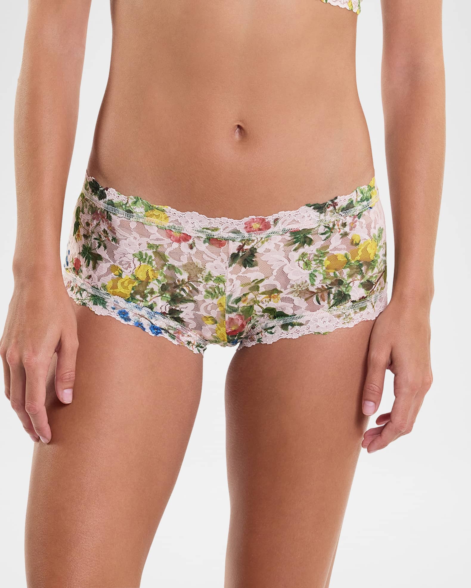 Printed Signature Lace Boyshorts 1