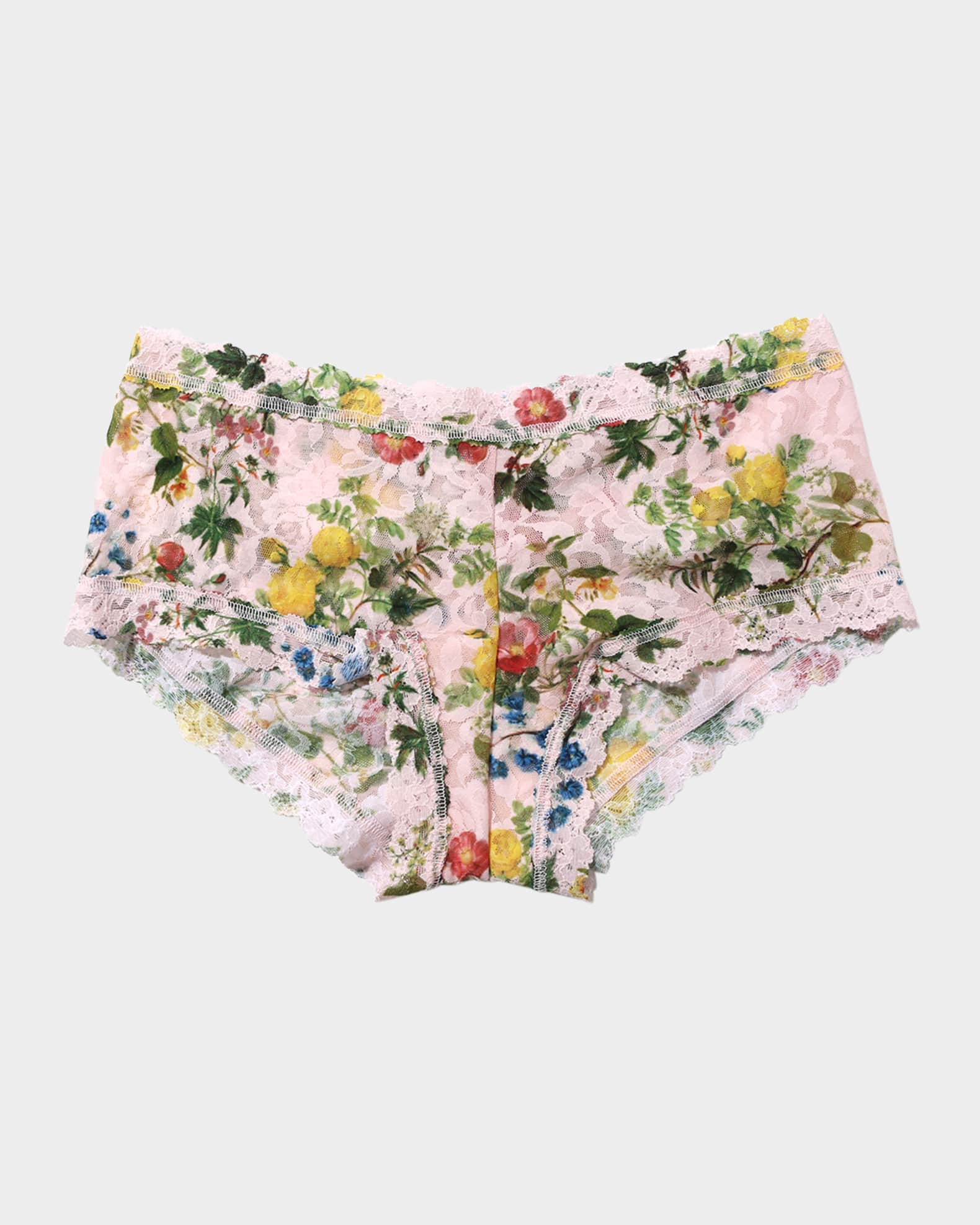 Printed Signature Lace Boyshorts 0