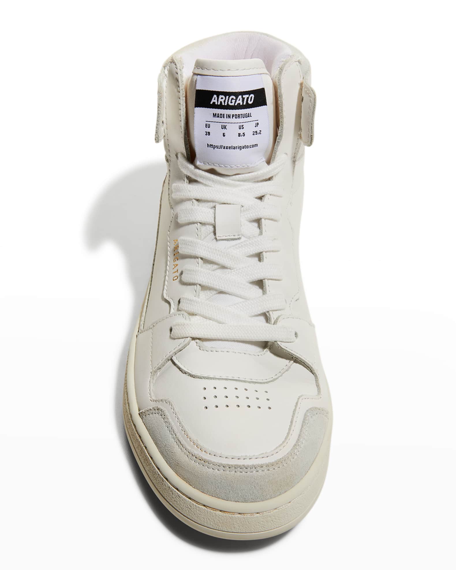 Axel Arigato Dice Mixed Leather HighTop Sneakers Neiman Marcus