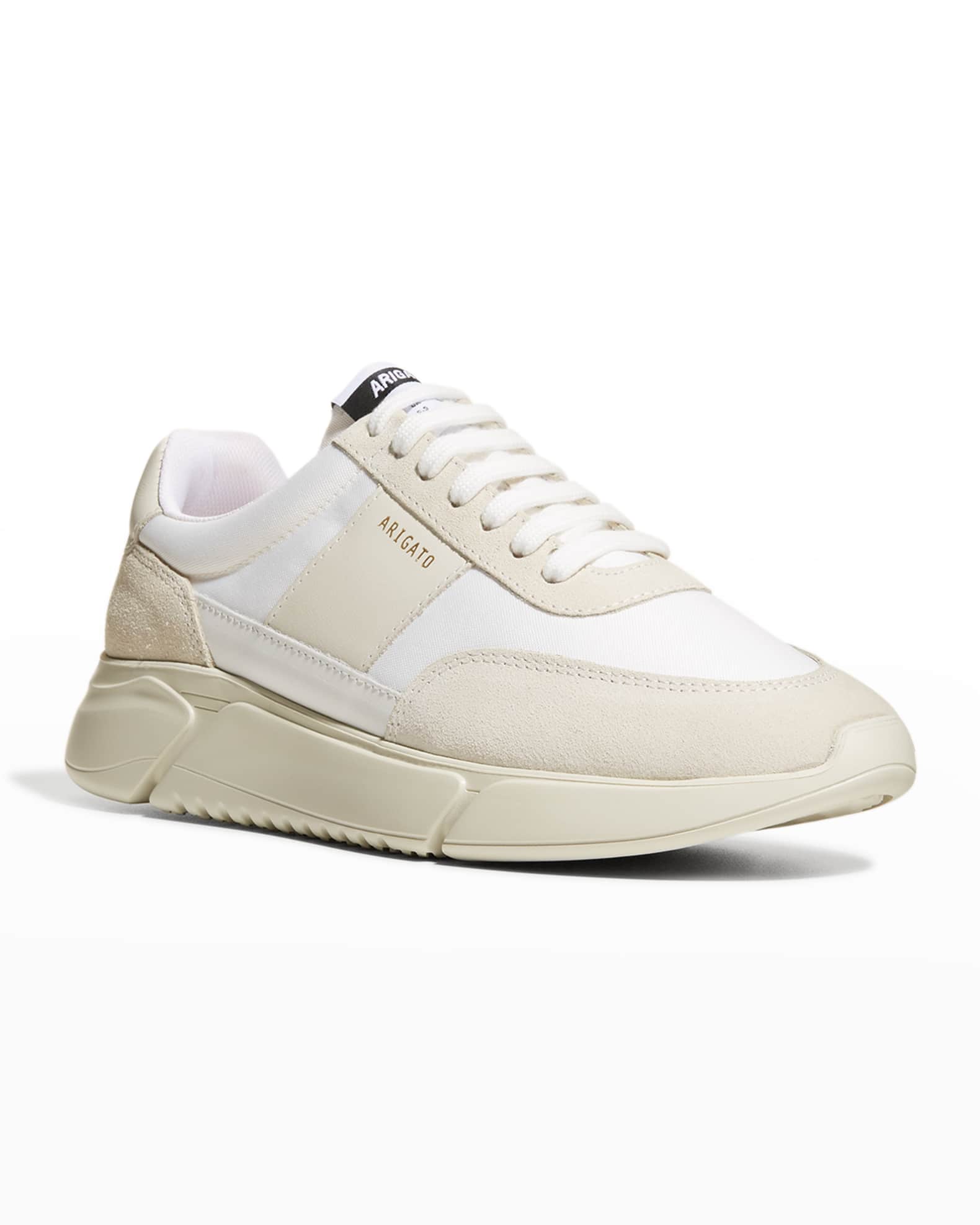 Axel Arigato Genesis Mixed Leather Retro Runner Sneakers Neiman Marcus