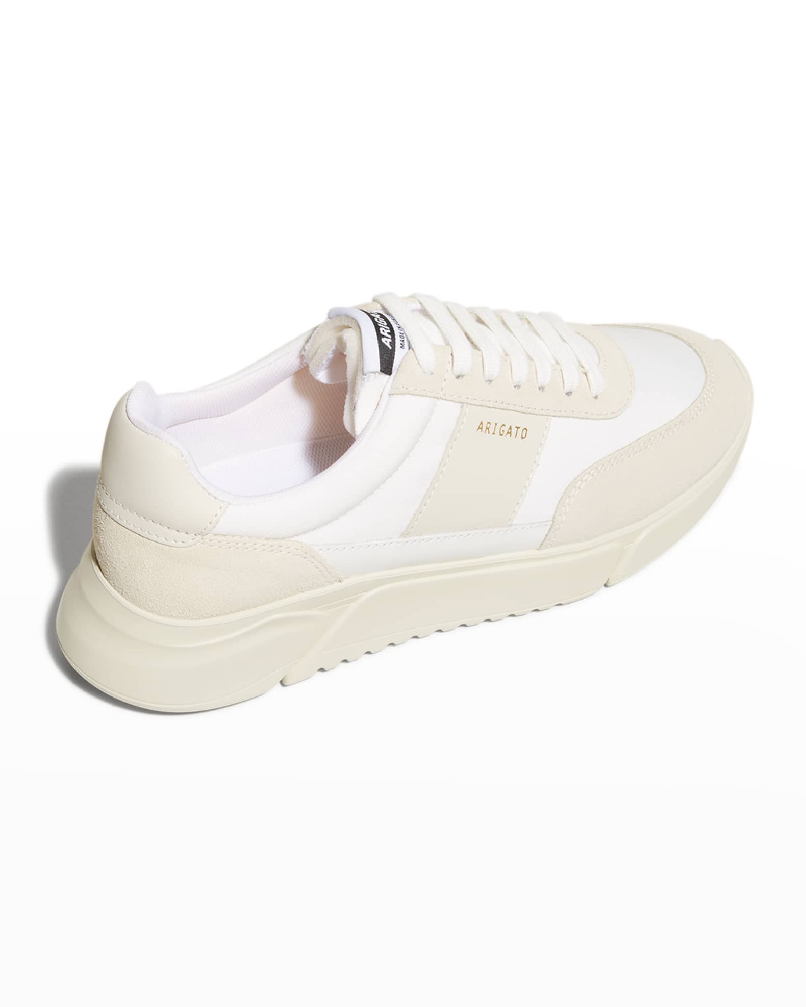 Axel Arigato Genesis Mixed Leather Retro Runner Sneakers Neiman Marcus