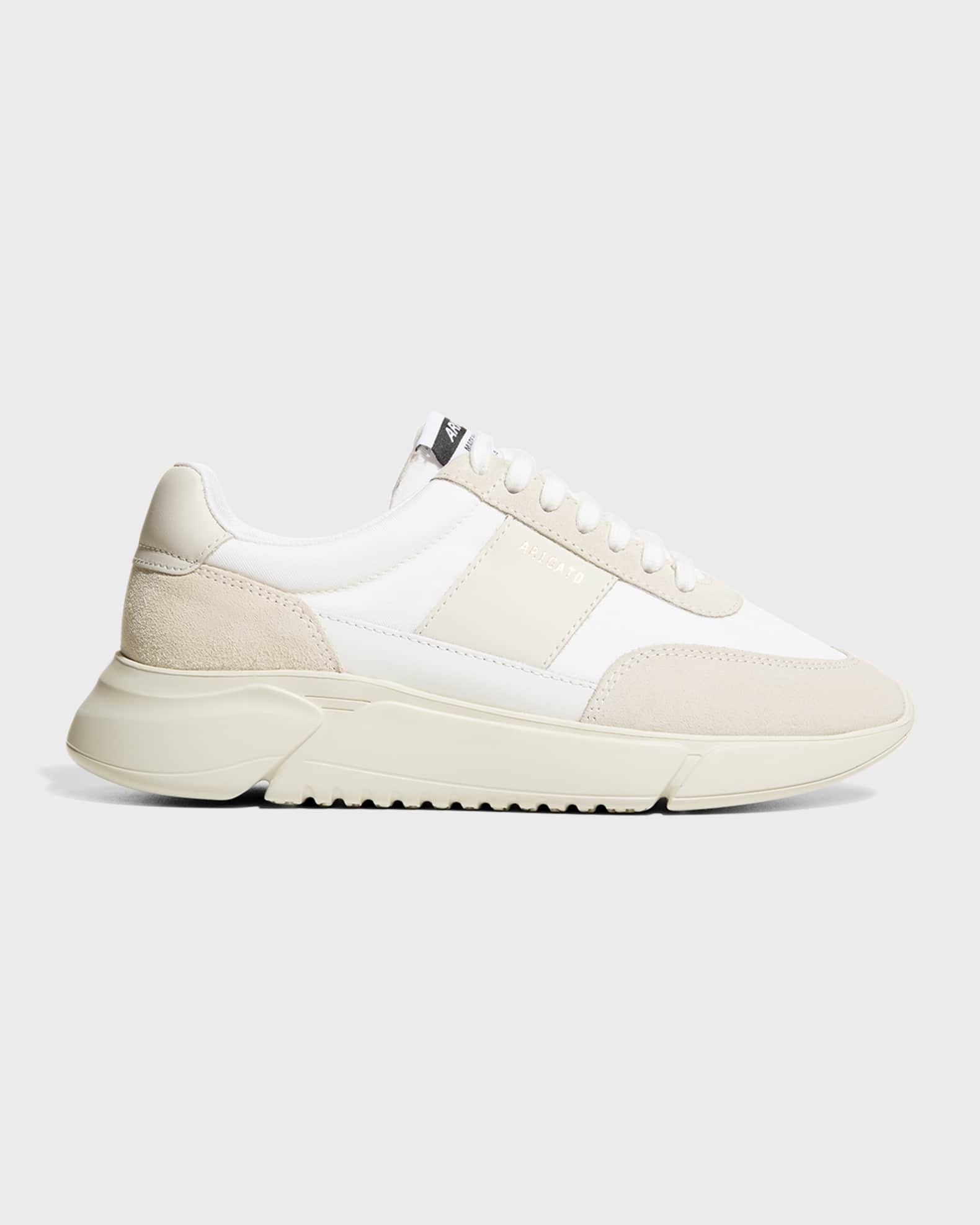 Axel Arigato Genesis Mixed Leather Retro Runner Sneakers Neiman Marcus