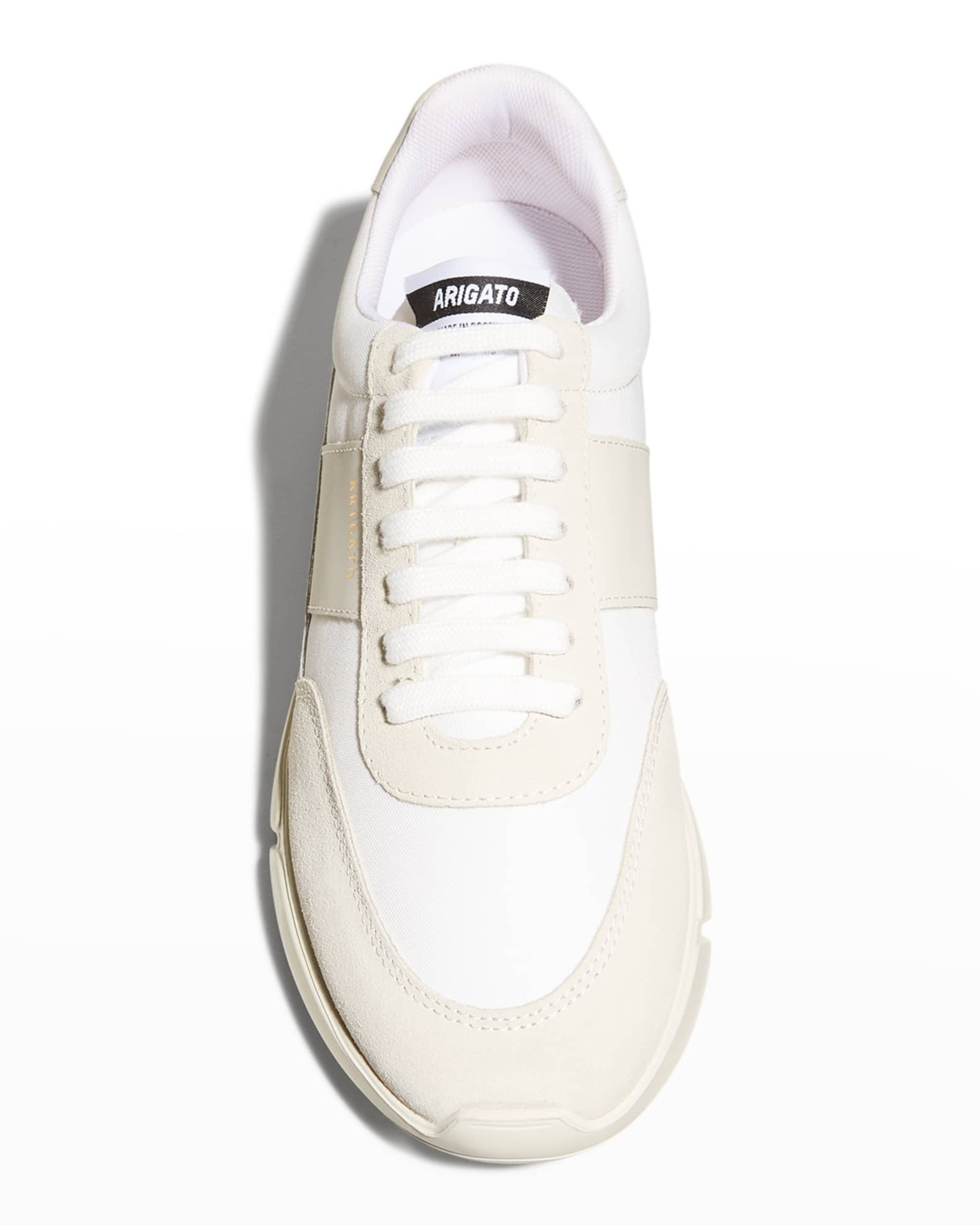 Axel Arigato Genesis Mixed Leather Retro Runner Sneakers Neiman Marcus