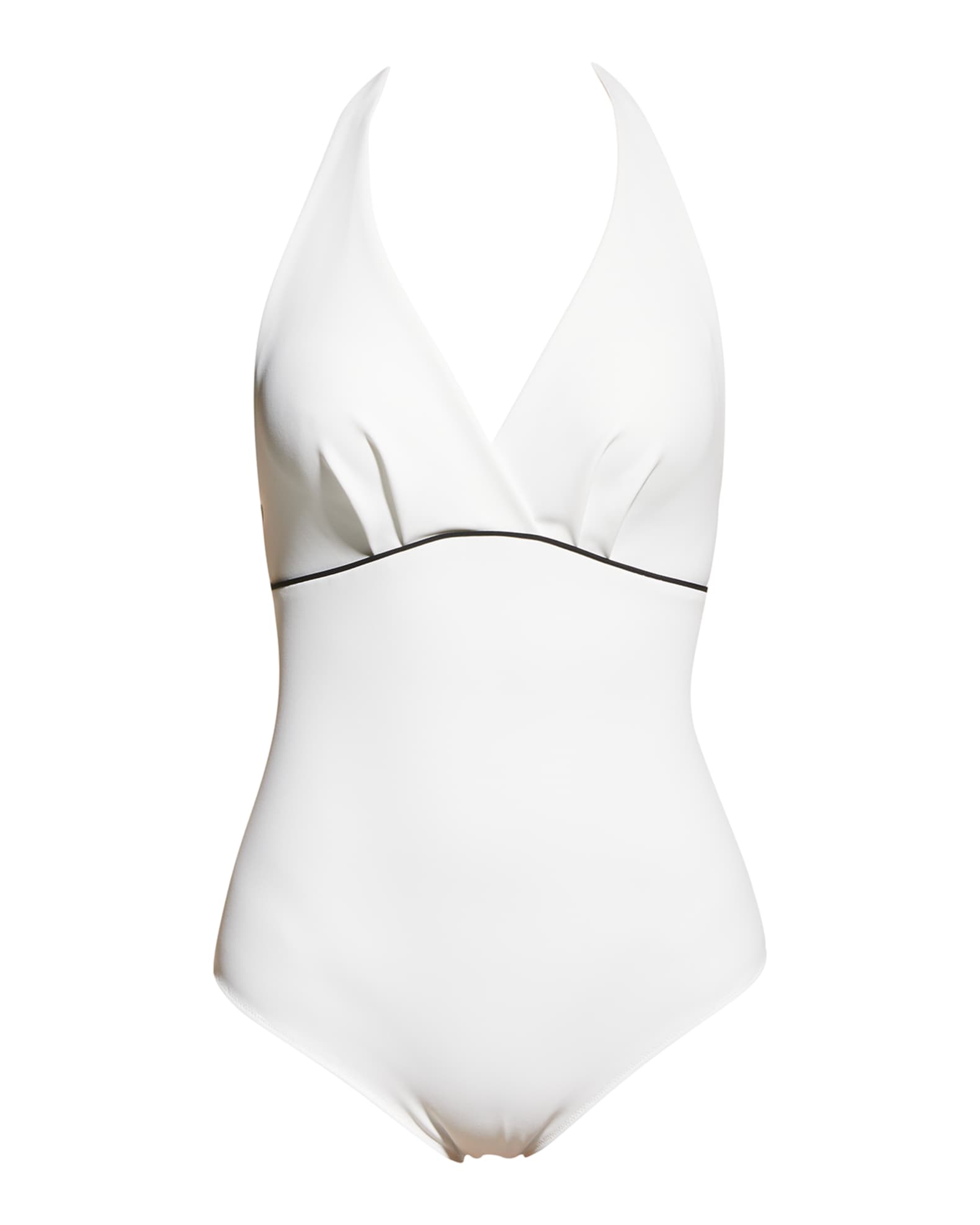 Chiara Boni La Petite Robe Clidia Piped Jersey One-Piece Swimsuit ...