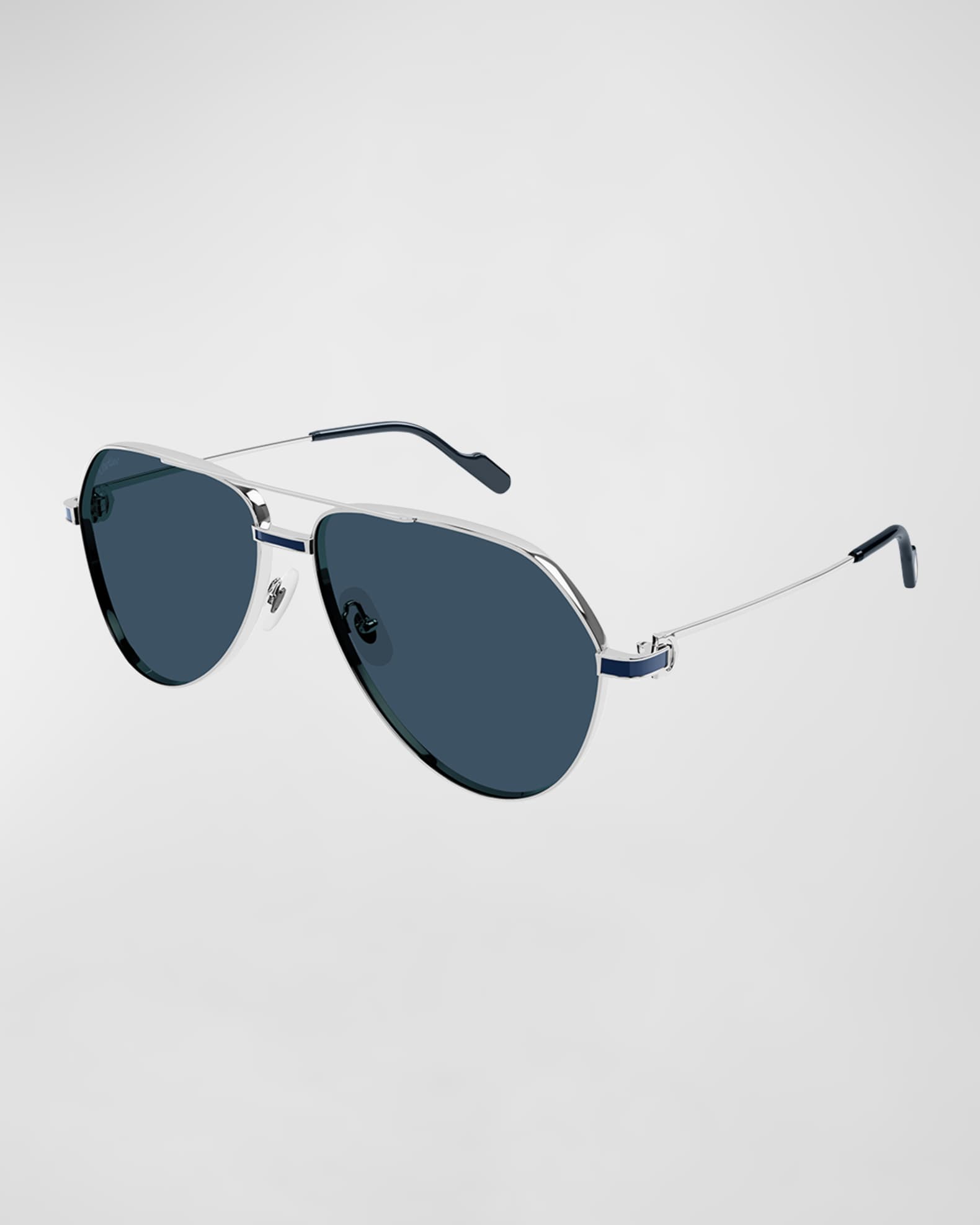 Cartier Men's Metal Aviator Sunglasses Neiman Marcus
