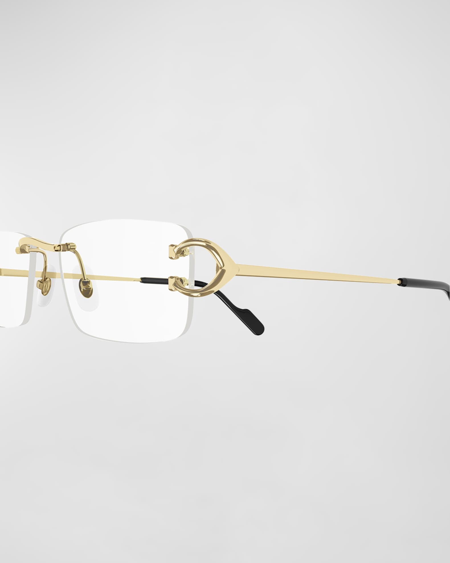 Men s Rimless Metal Optical Glasses