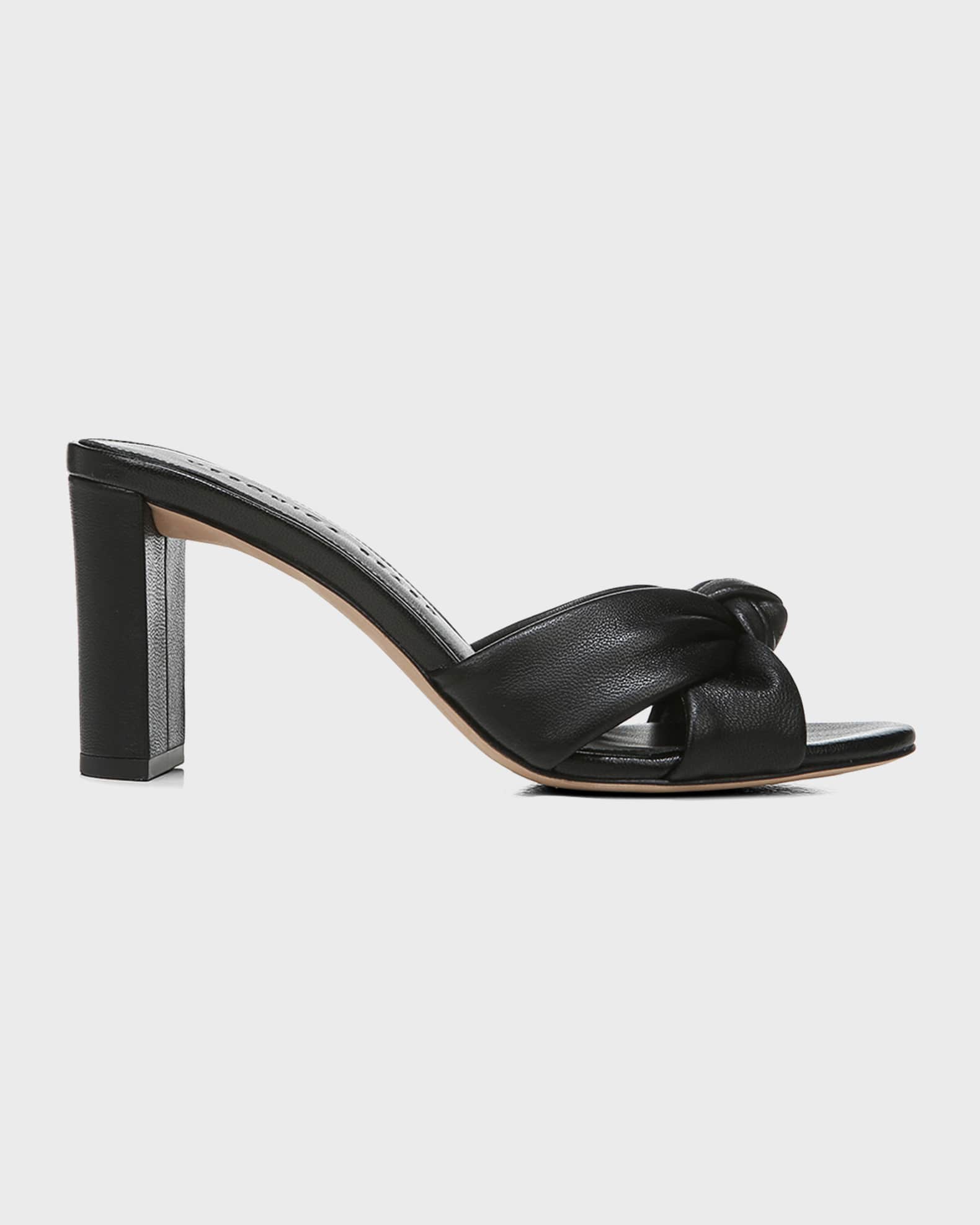 Veronica Beard Ganita Knotted Leather Sandals | Neiman Marcus