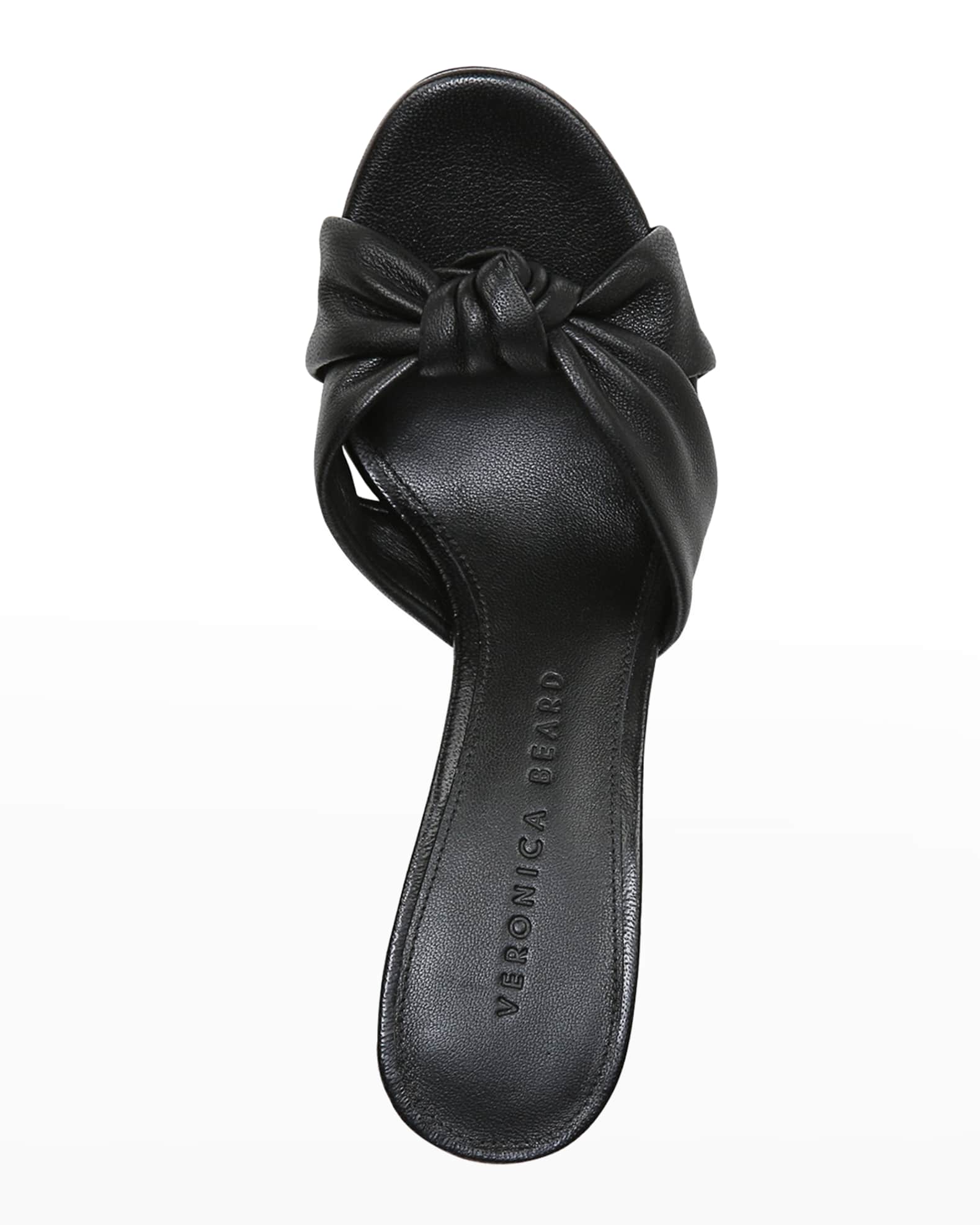 Veronica Beard Ganita Knotted Leather Sandals | Neiman Marcus