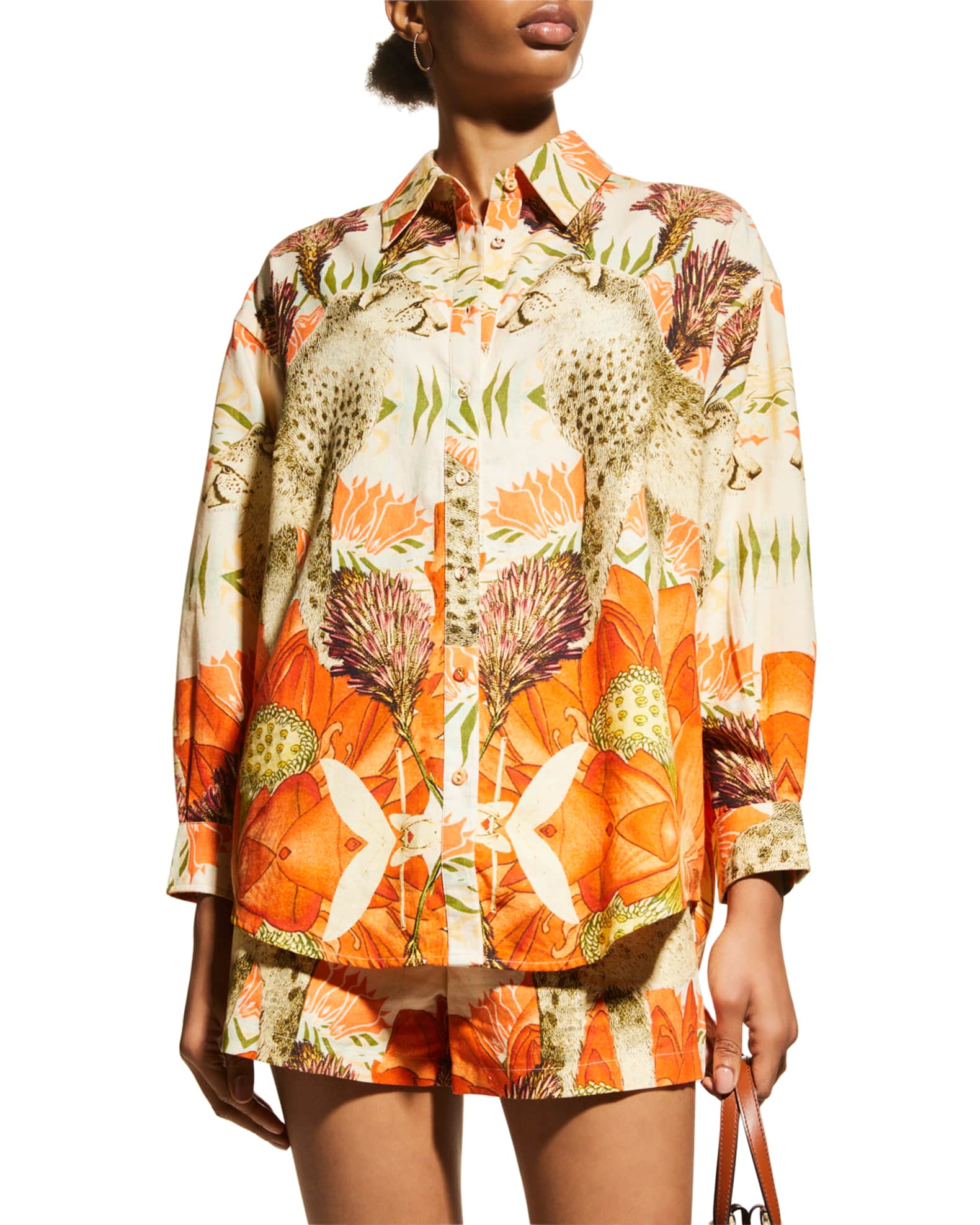 botanical print shirt