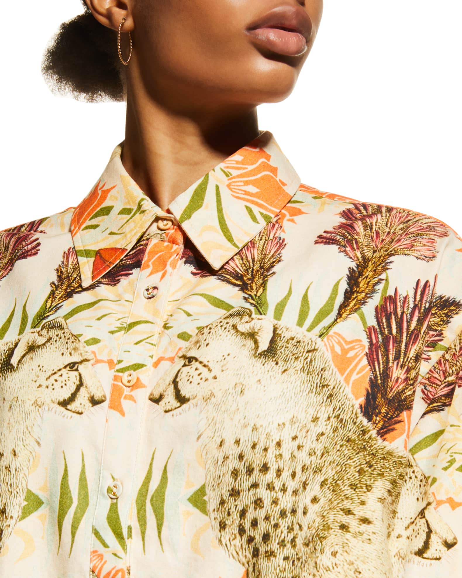 botanical print shirt