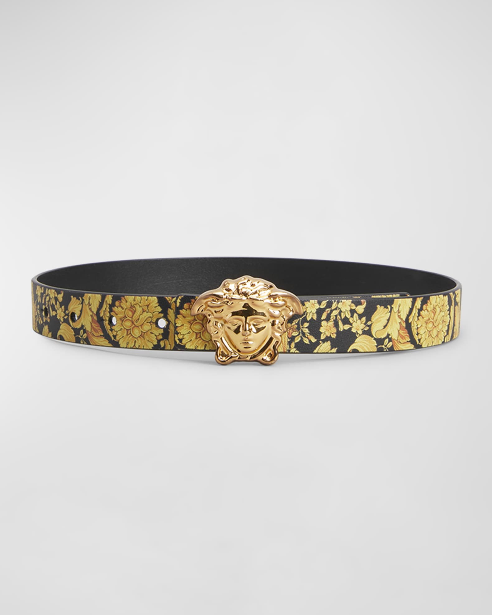 Accessorize with our Versace Reversible Barocco Medusa Belt