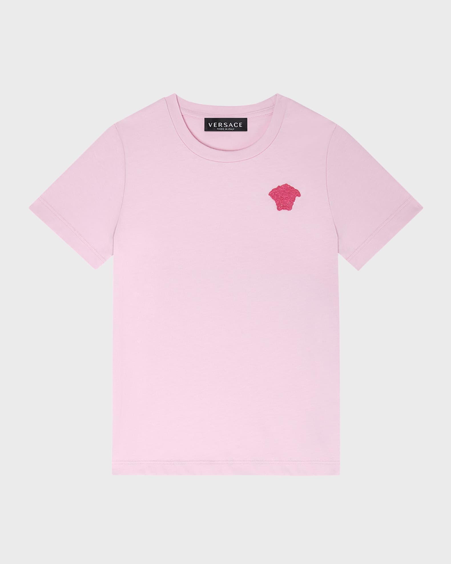Versace Girl's Medusa Logo Crewneck TShirt, Size 814 Neiman Marcus
