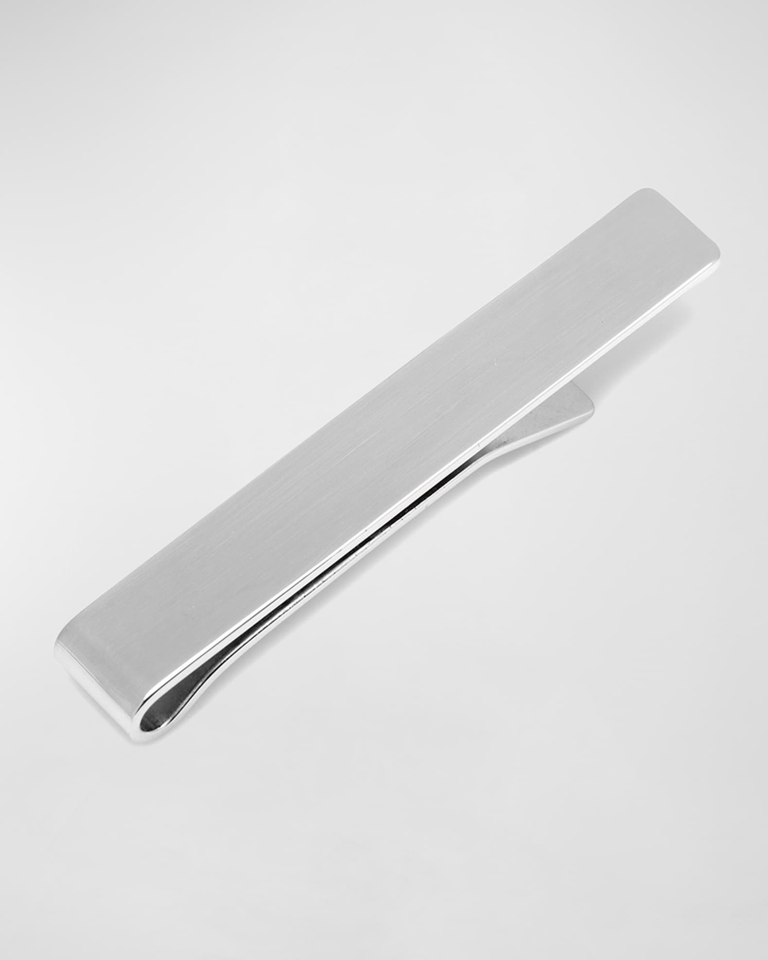 Men's Sterling Silver Engravable Tie Bar 0