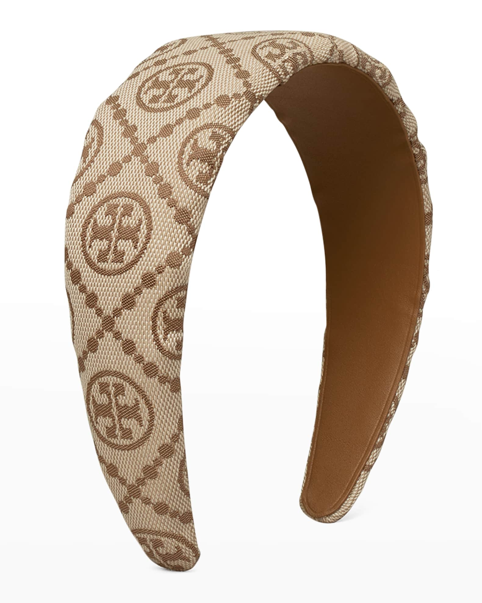 Tory Burch T-Monogram Wide Headband | Neiman Marcus