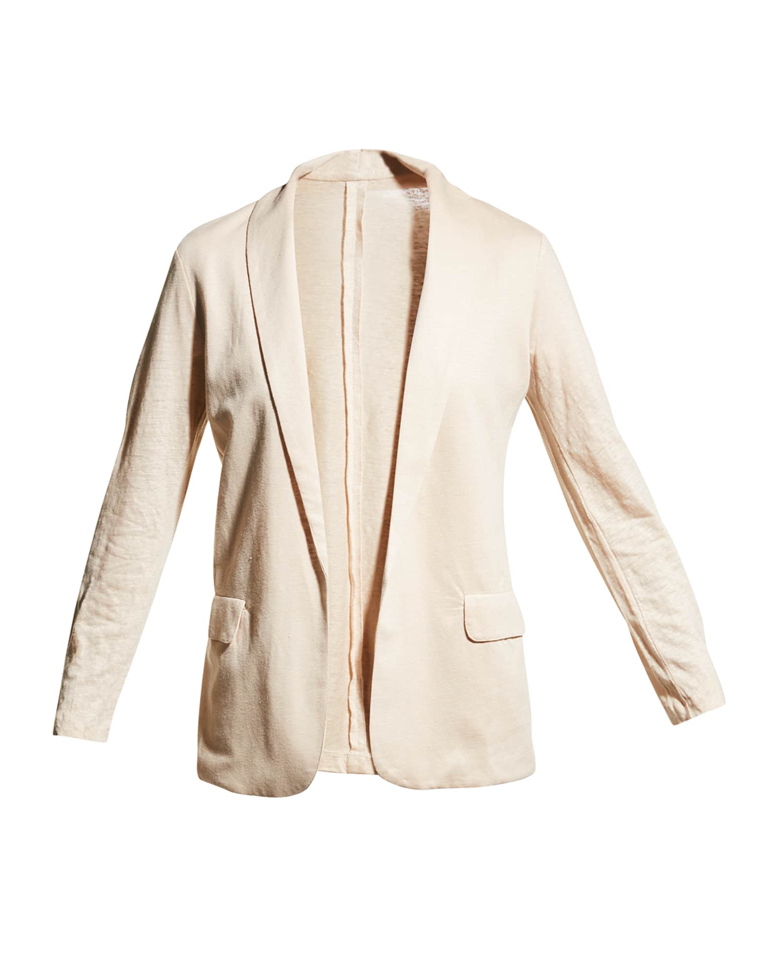 Majestic Filatures Stretch Linen Open Front Jacket Neiman Marcus
