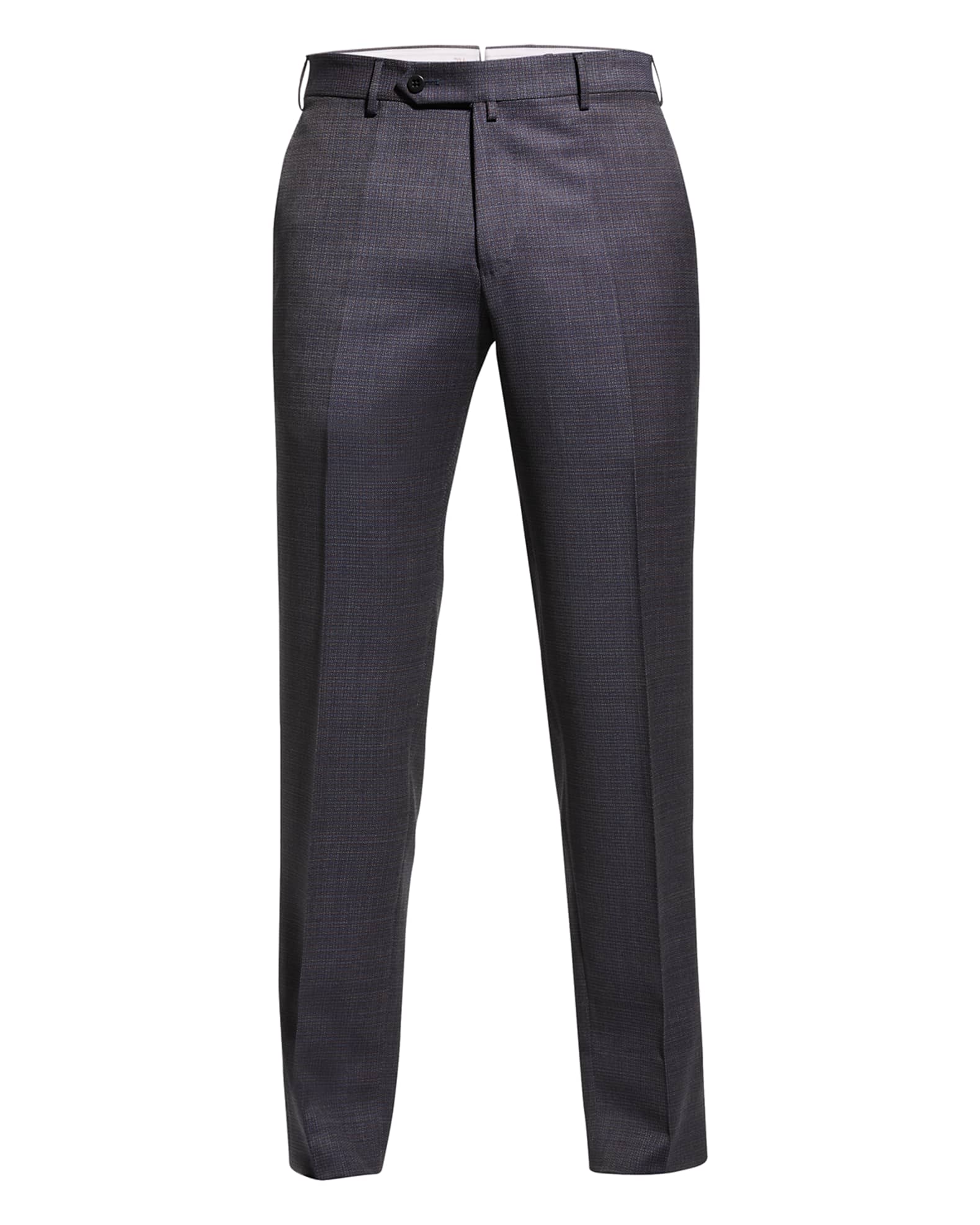 Zanella Men's Parker Wool Dress Pants Neiman Marcus