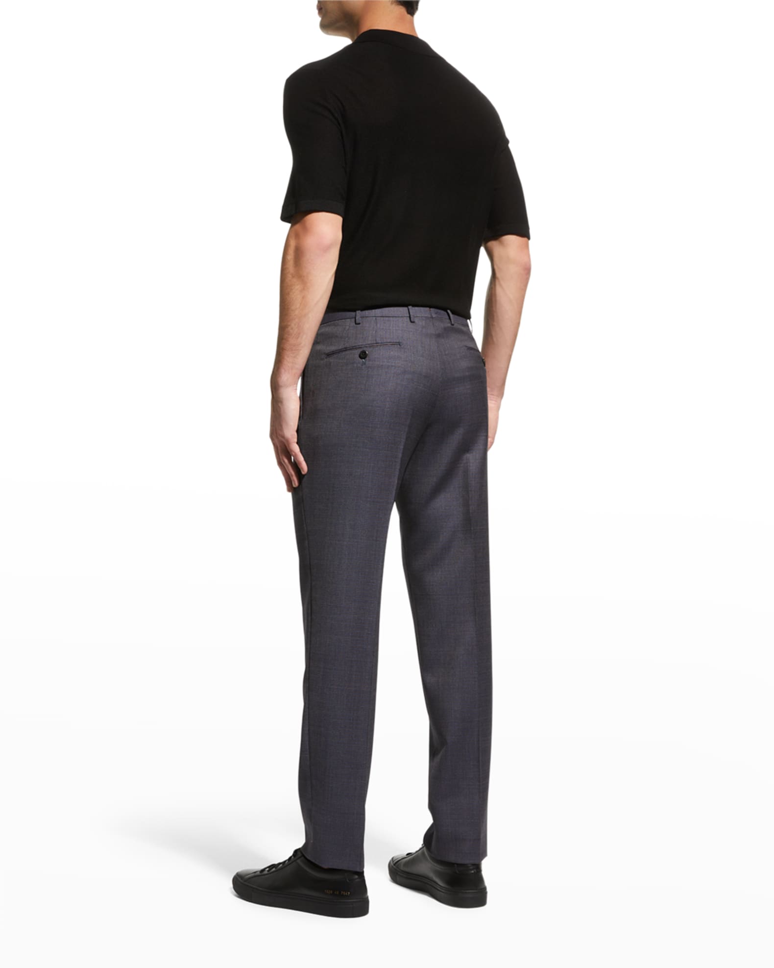 Zanella Men's Parker Wool Dress Pants Neiman Marcus