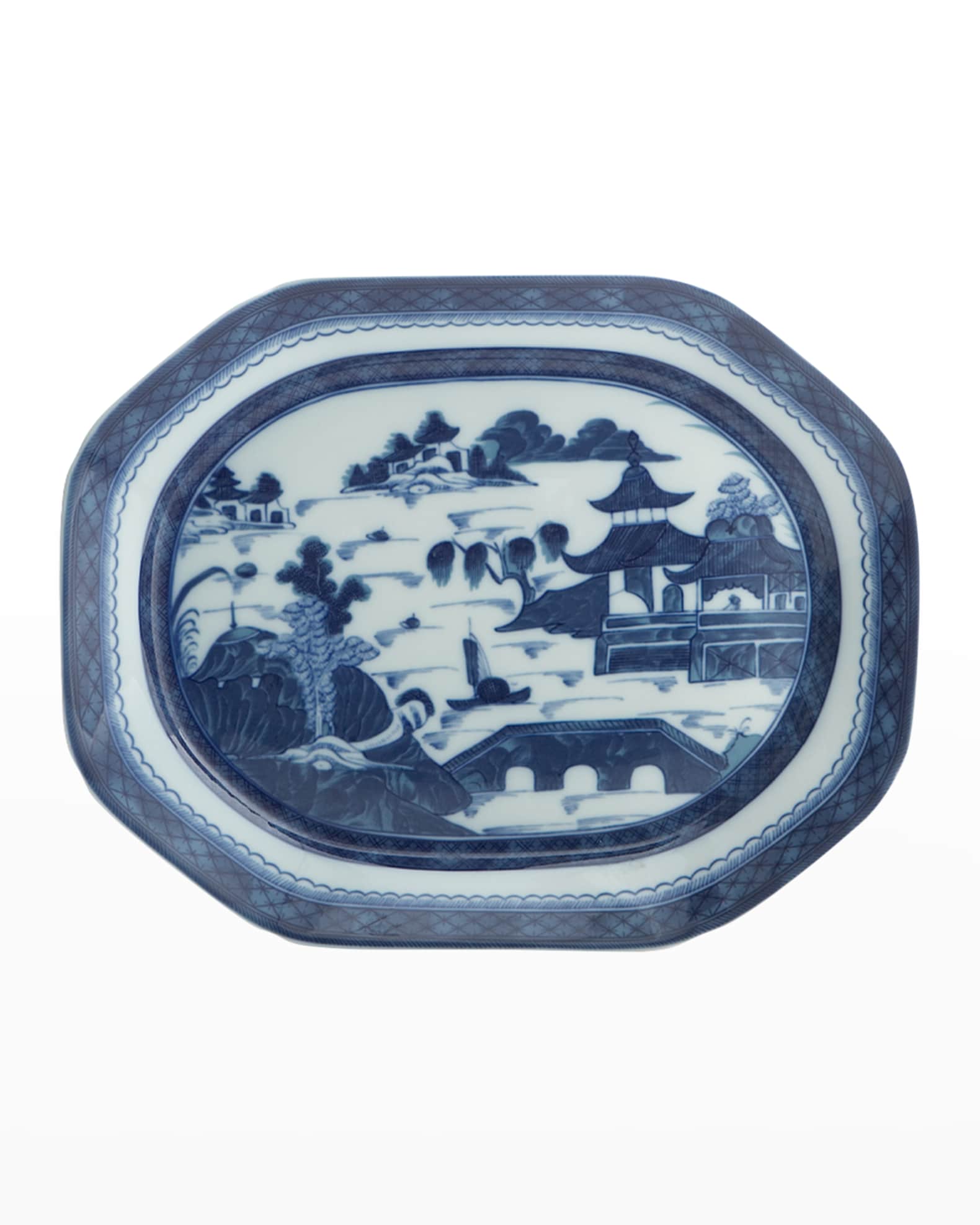 Blue Canton Small 12" Serving Platter 0