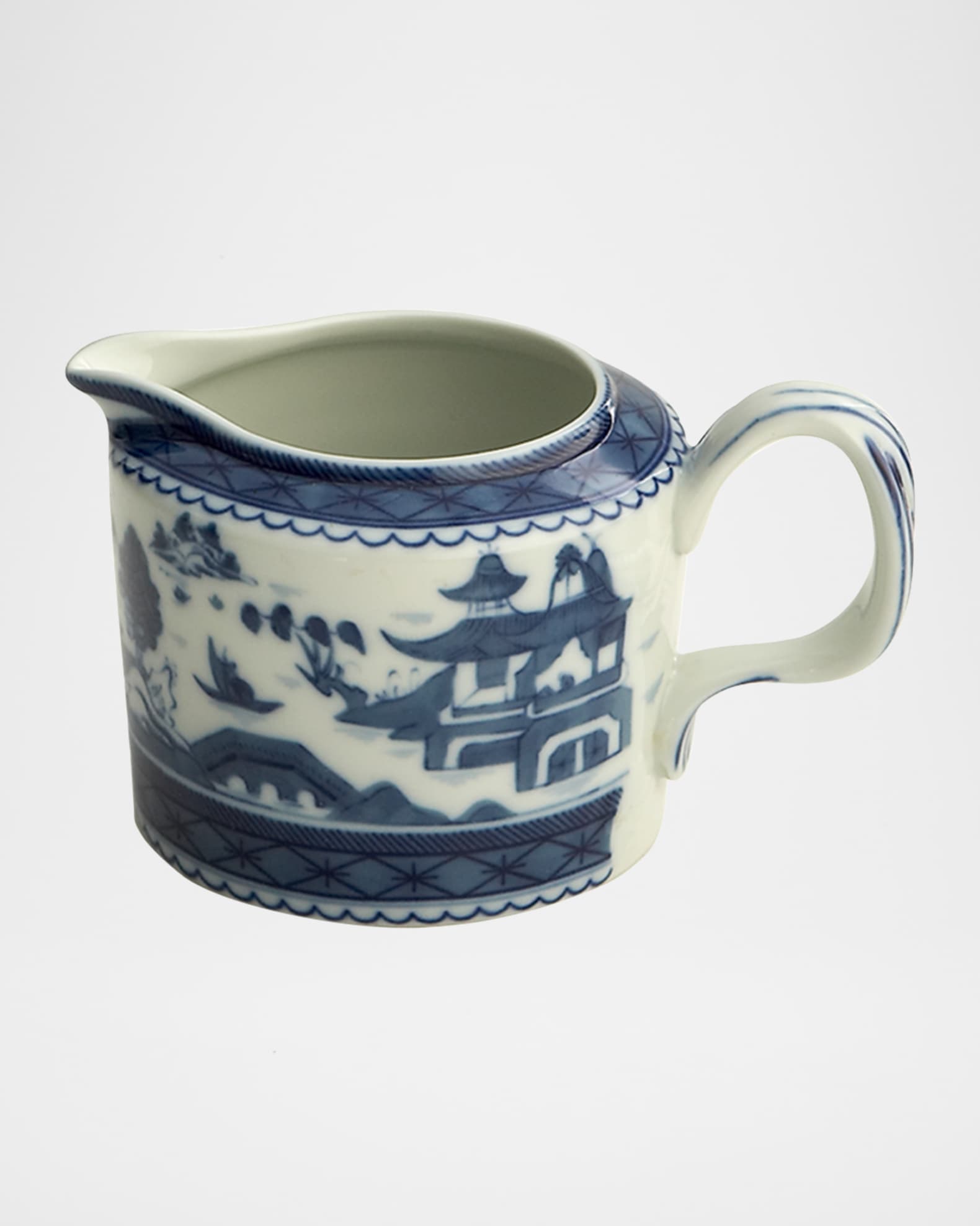 Blue Canton Creamer Dish 0