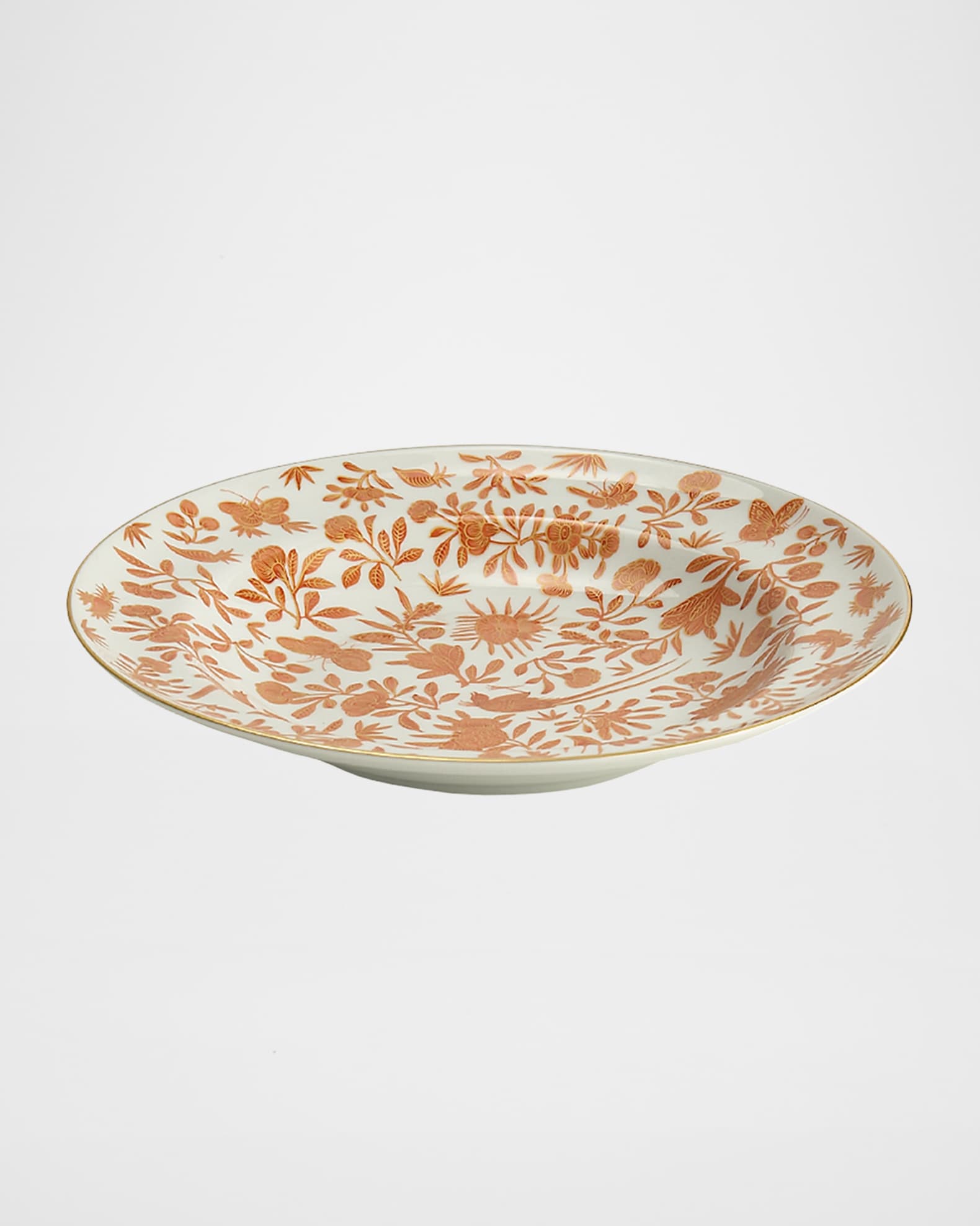 Sacred Bird & Butterfly Rim Soup Bowl 0
