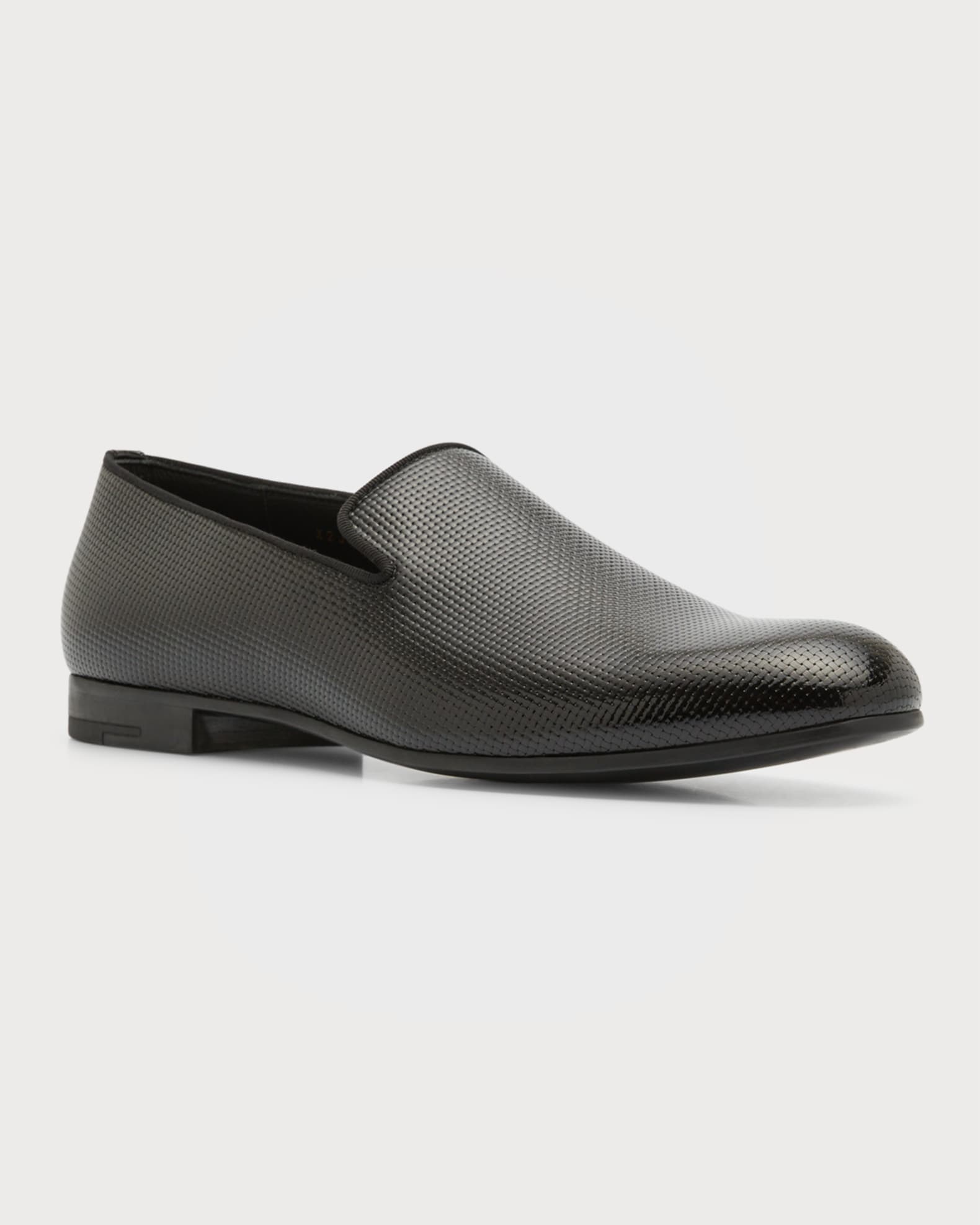 Men's Textured Leather Formal Loafers 1