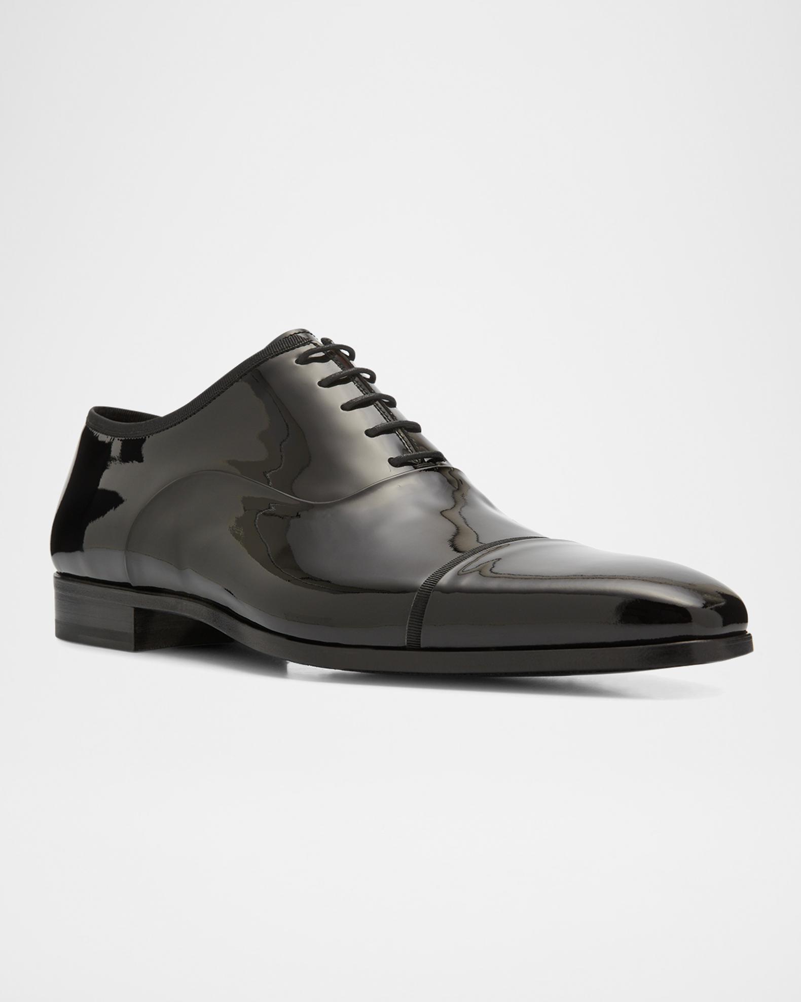 Magnanni Saks Fifth Avenue Collection Men’s Jadiel Patent CapToe Oxfords Size8.5 Jadiel Men main image 3