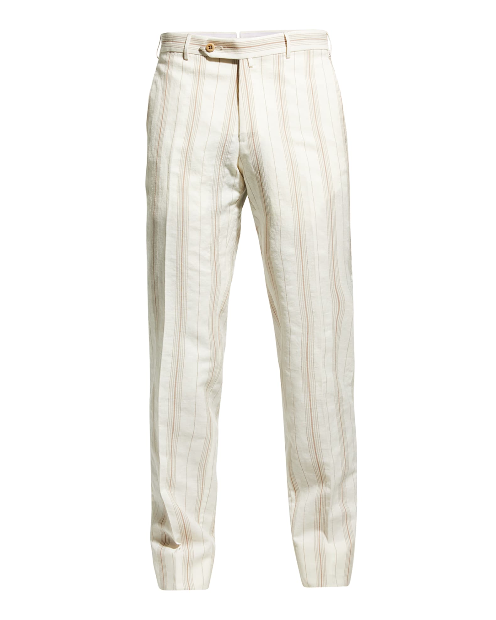 Zanella Men's Striped Linen Pants Neiman Marcus