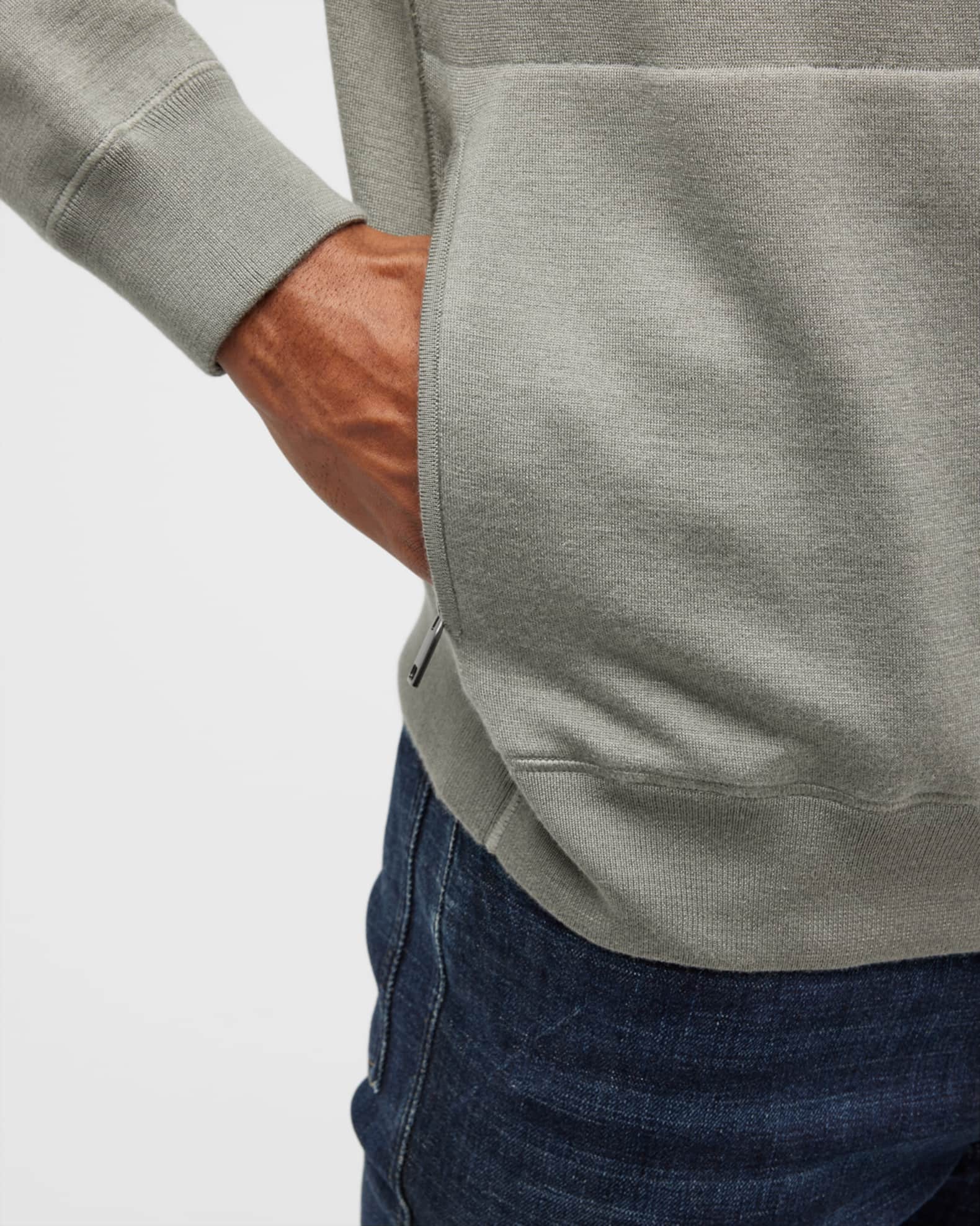 Brioni Gray Cotton Sweatshirt