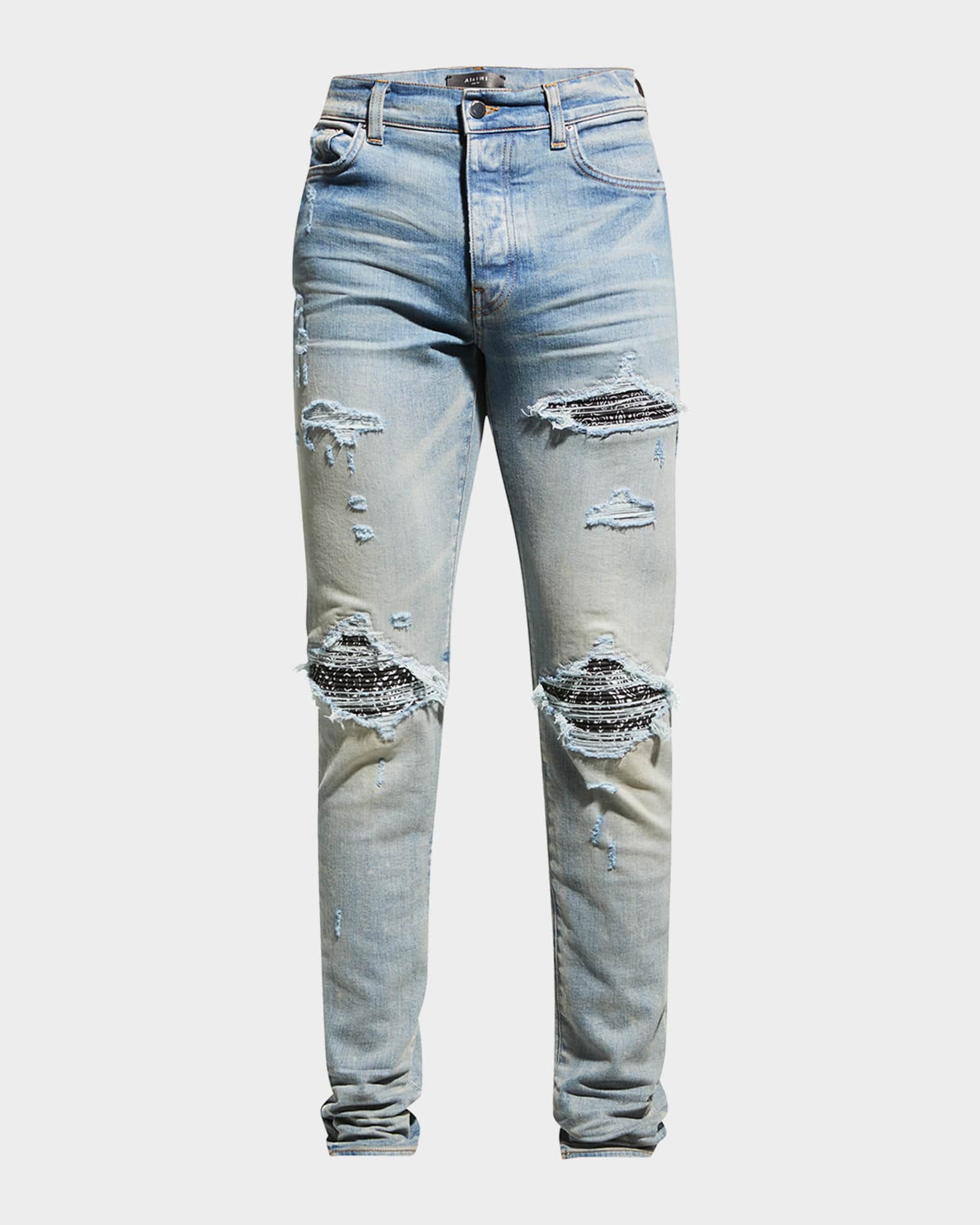 贅沢屋の Men's Amiri MX1 Marcus Neiman | Jeans Skinny Repair Bandana デニム/ジーンズ