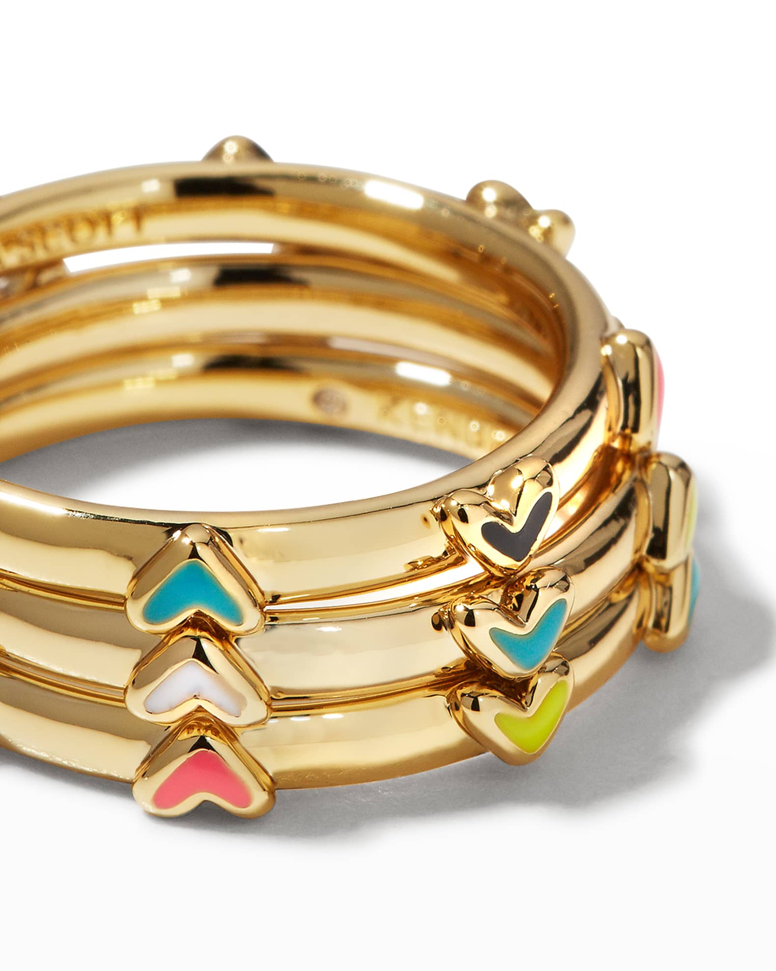 Kendra Scott Haven Heart Rings, Set Of 3 Neiman Marcus