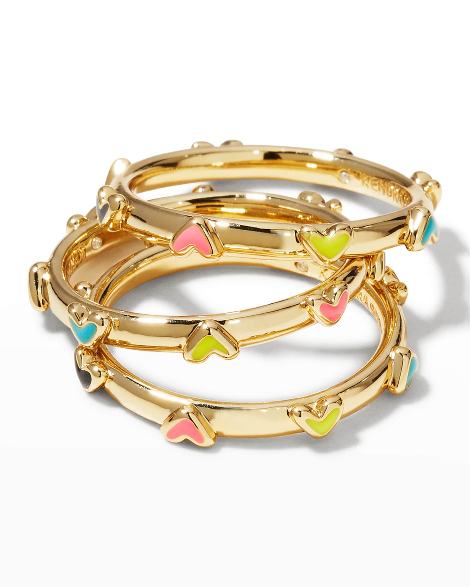 Kendra Scott Haven Heart Rings, Set Of 3 Neiman Marcus