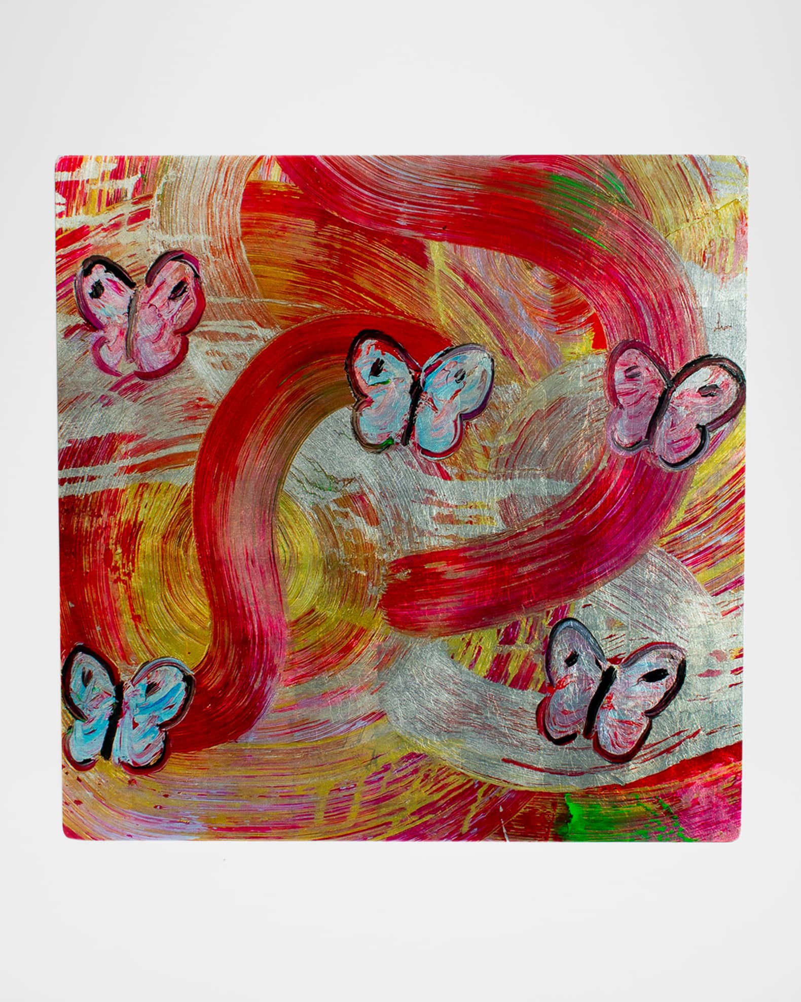 Butterfly Swirl Square Lacquer Placemat 0