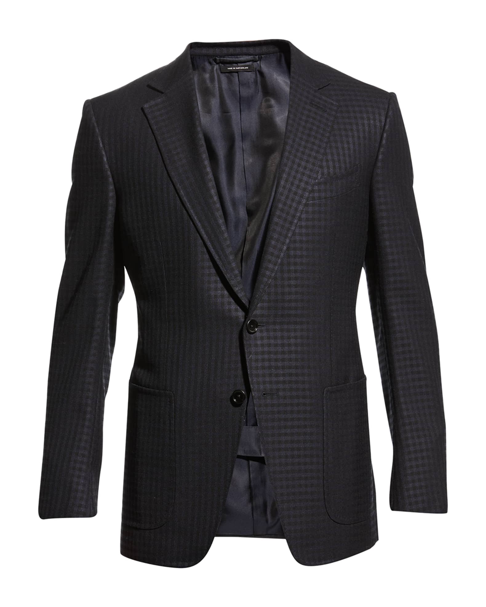 TOM FORD Men's Small Box Wool-Blend Sport Jacket | Neiman Marcus