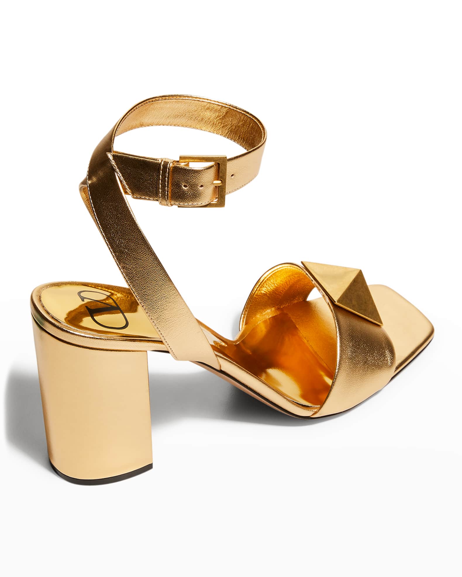roman stud solo ankle strap sandals