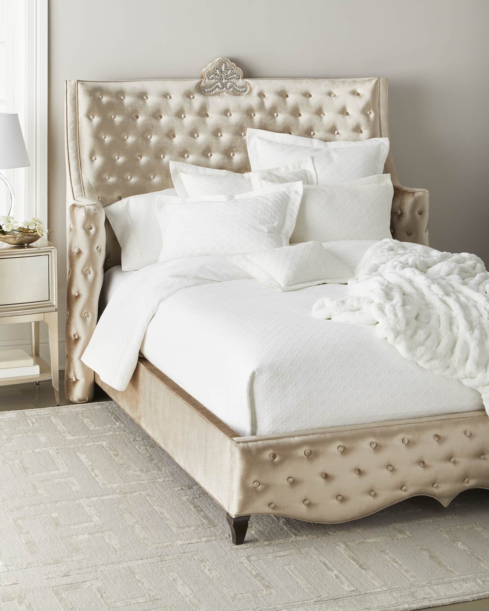 Alexis Tufted King Bed 1