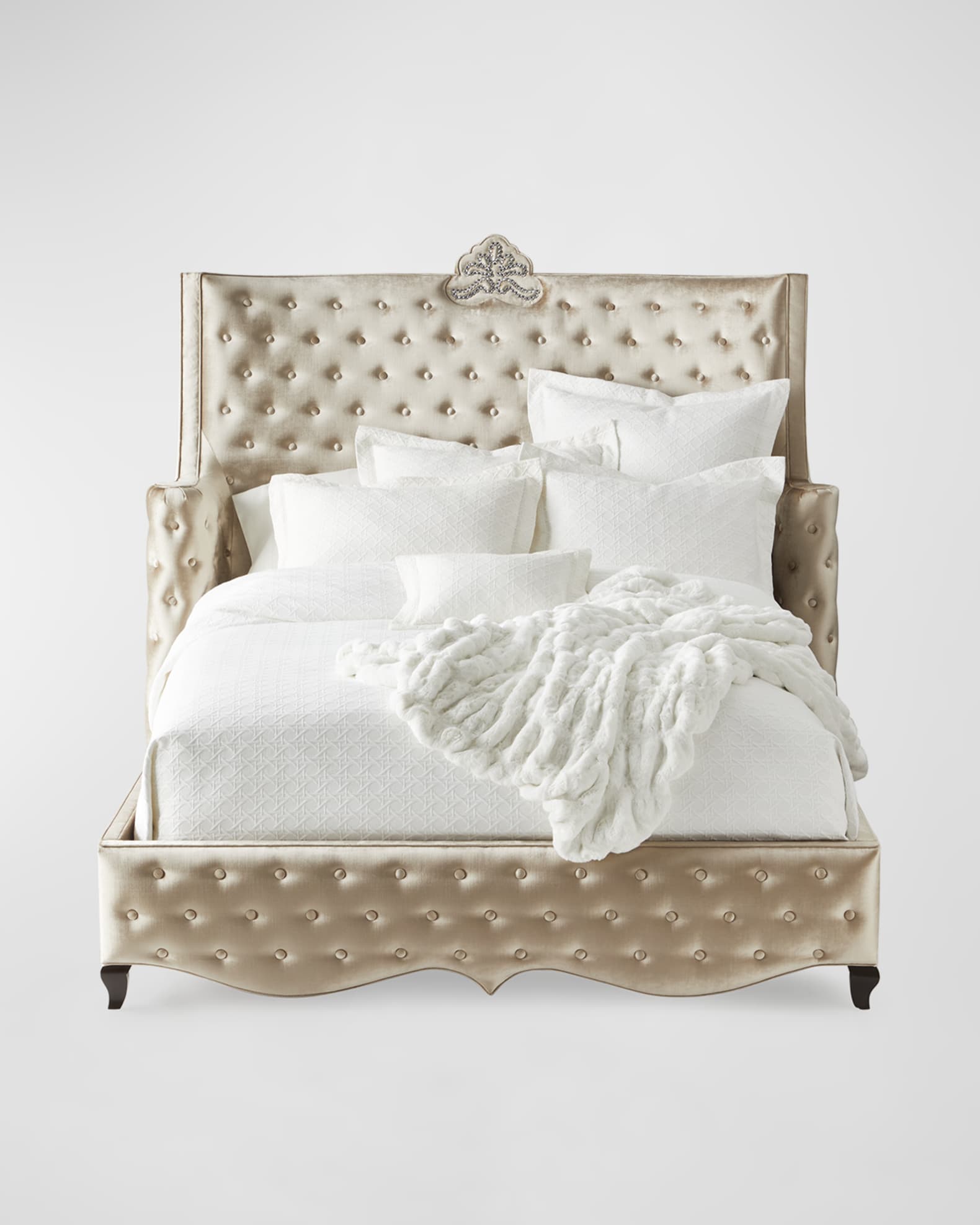 Alexis Tufted King Bed 0