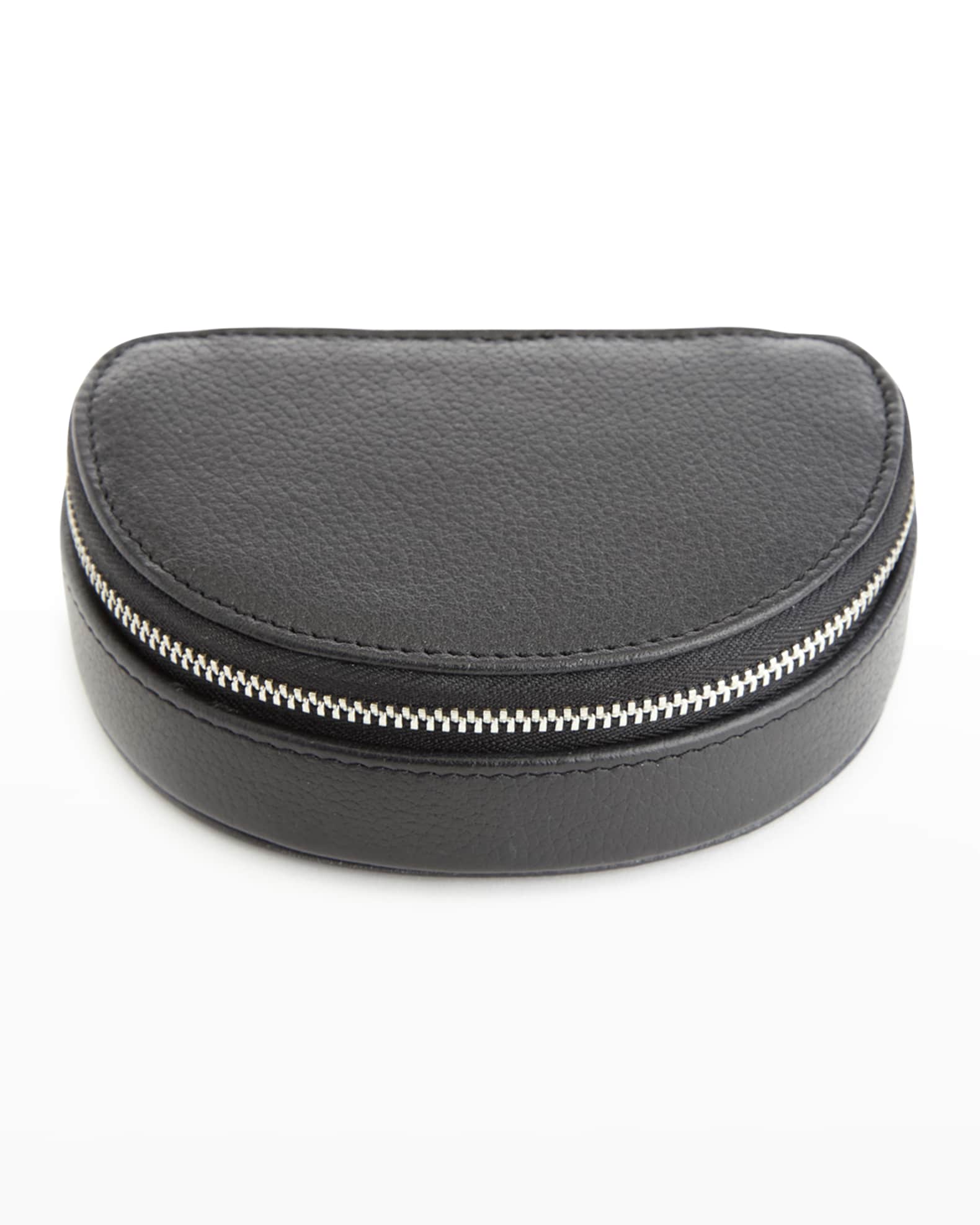 Personalized Leather Compact Jewelry Case 1