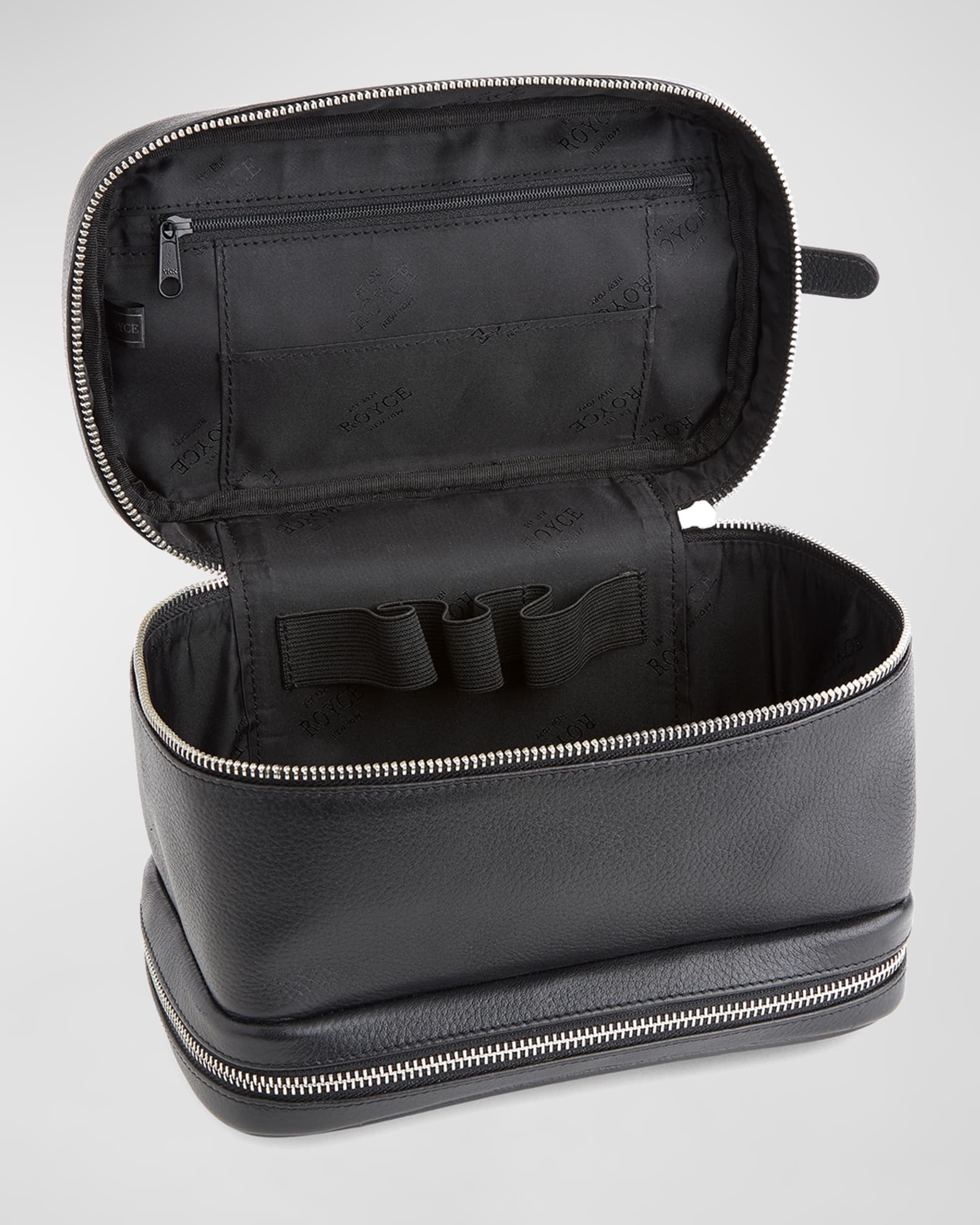 Personalized Leather Makeup Bag Train Case 1