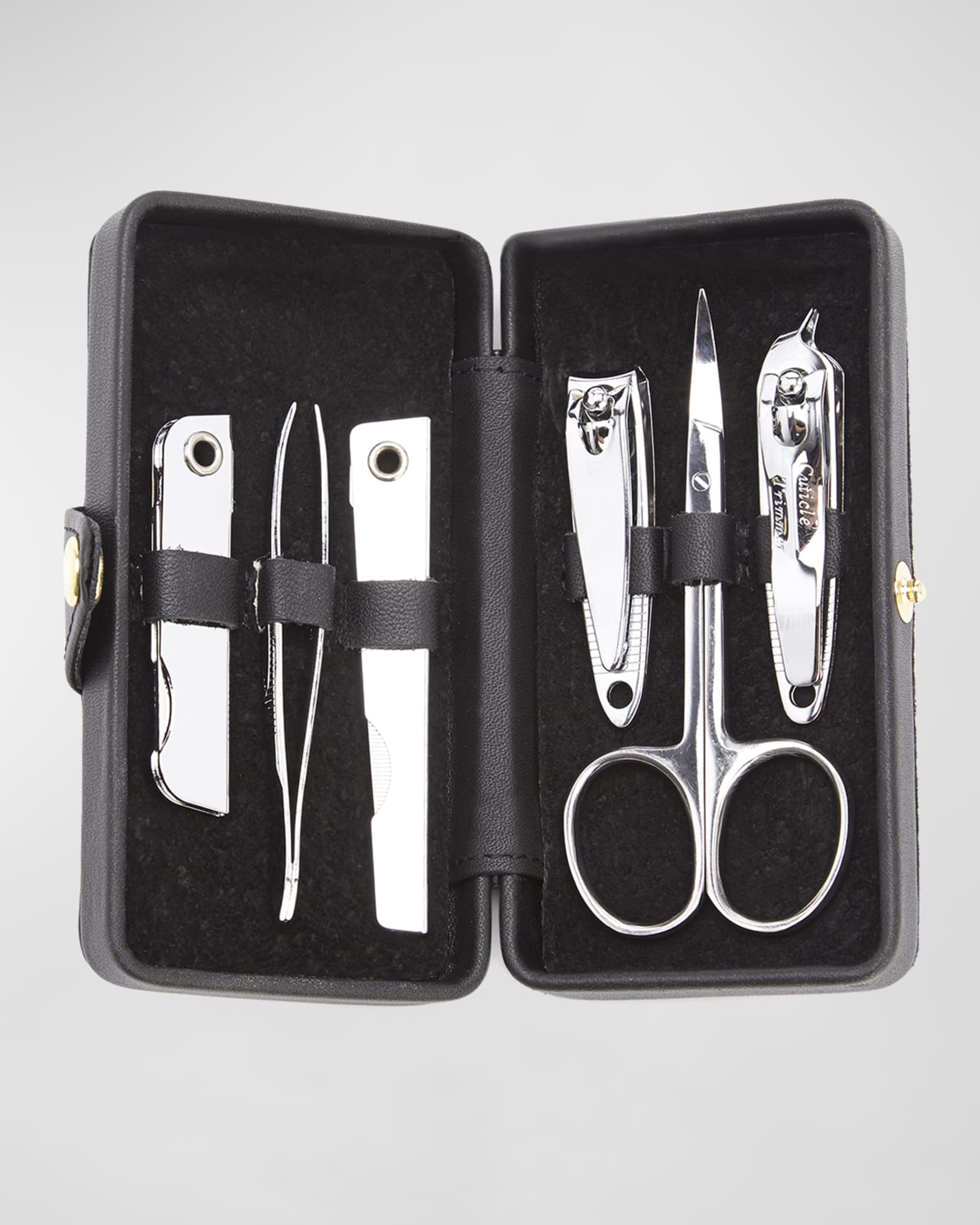 Personalized Leather Manicure Grooming Kit 1