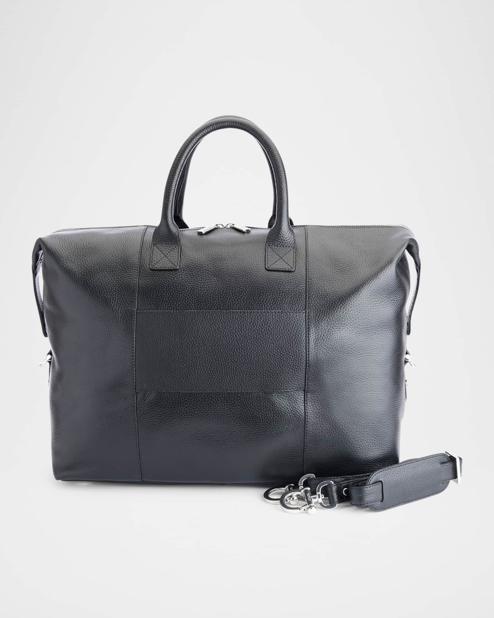 Royce leather duffle bag top