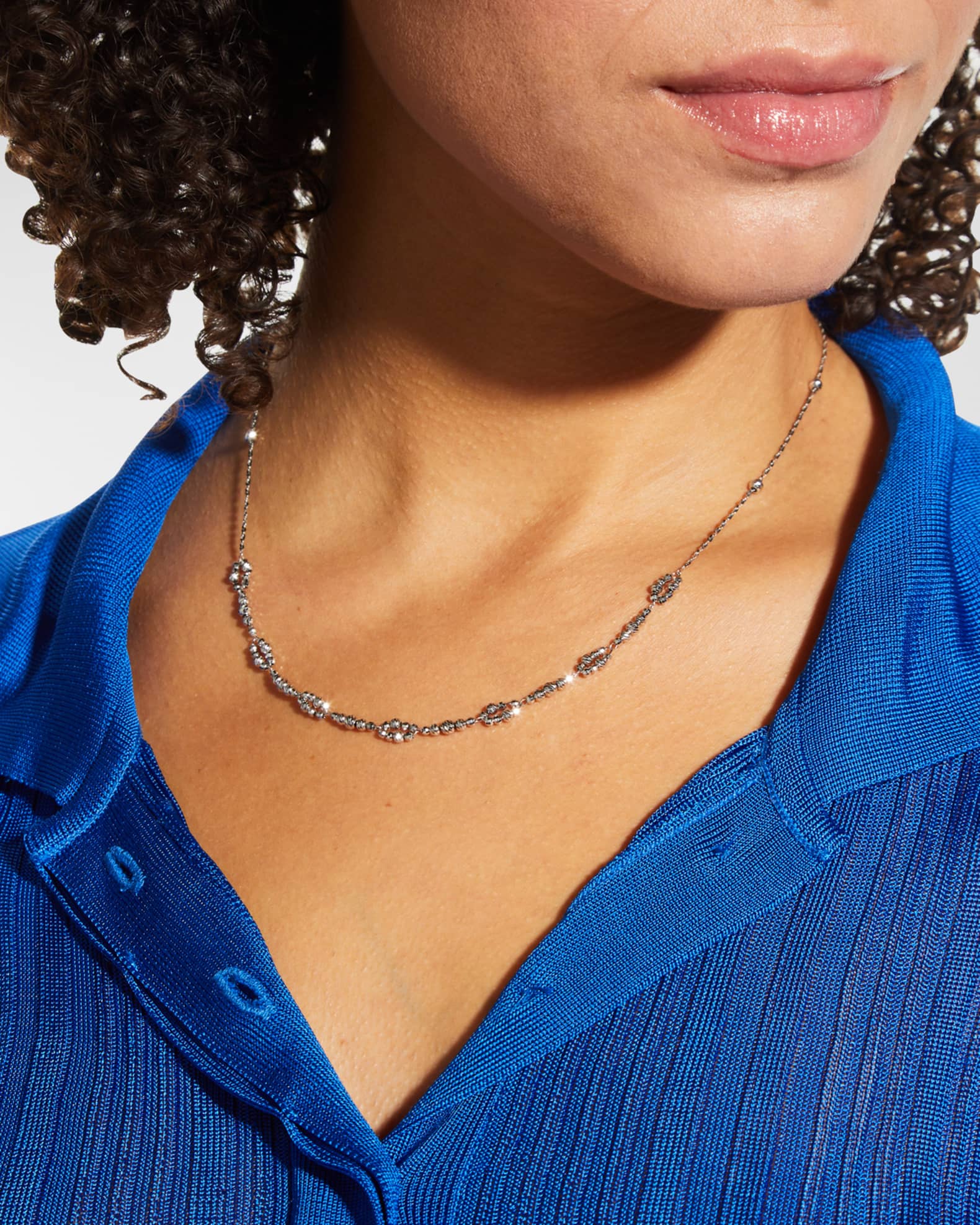 Jill Necklace with Small Infinity Stations 1