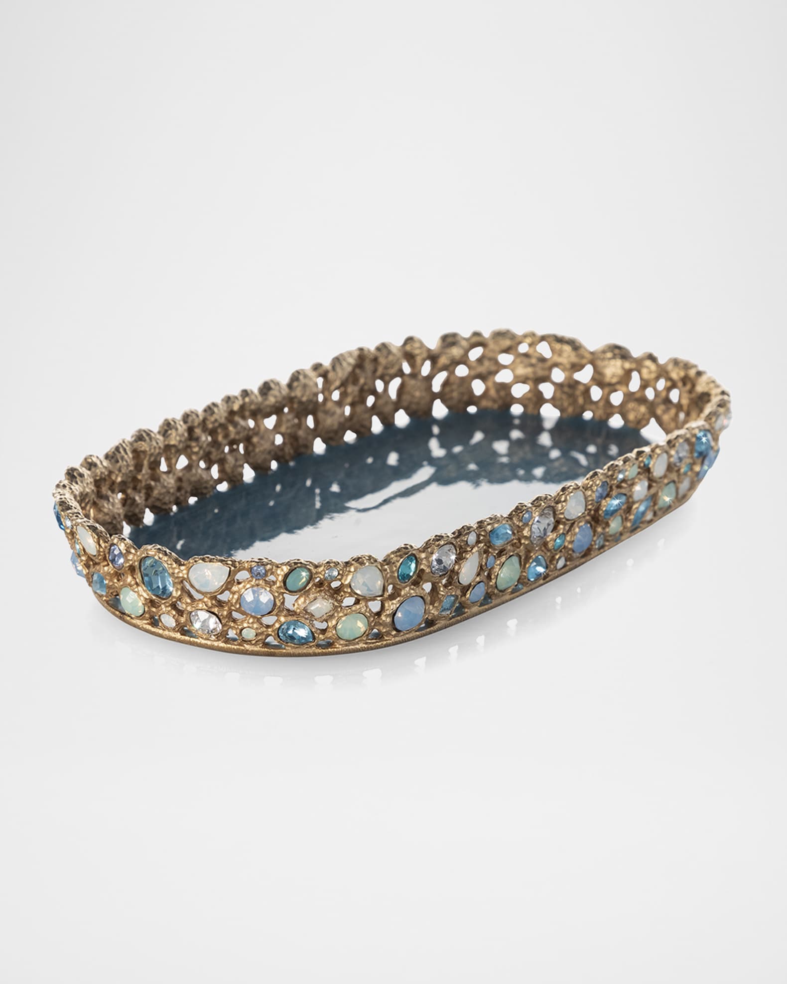 Jay Strongwater Coastal Bejeweled Tray Neiman Marcus