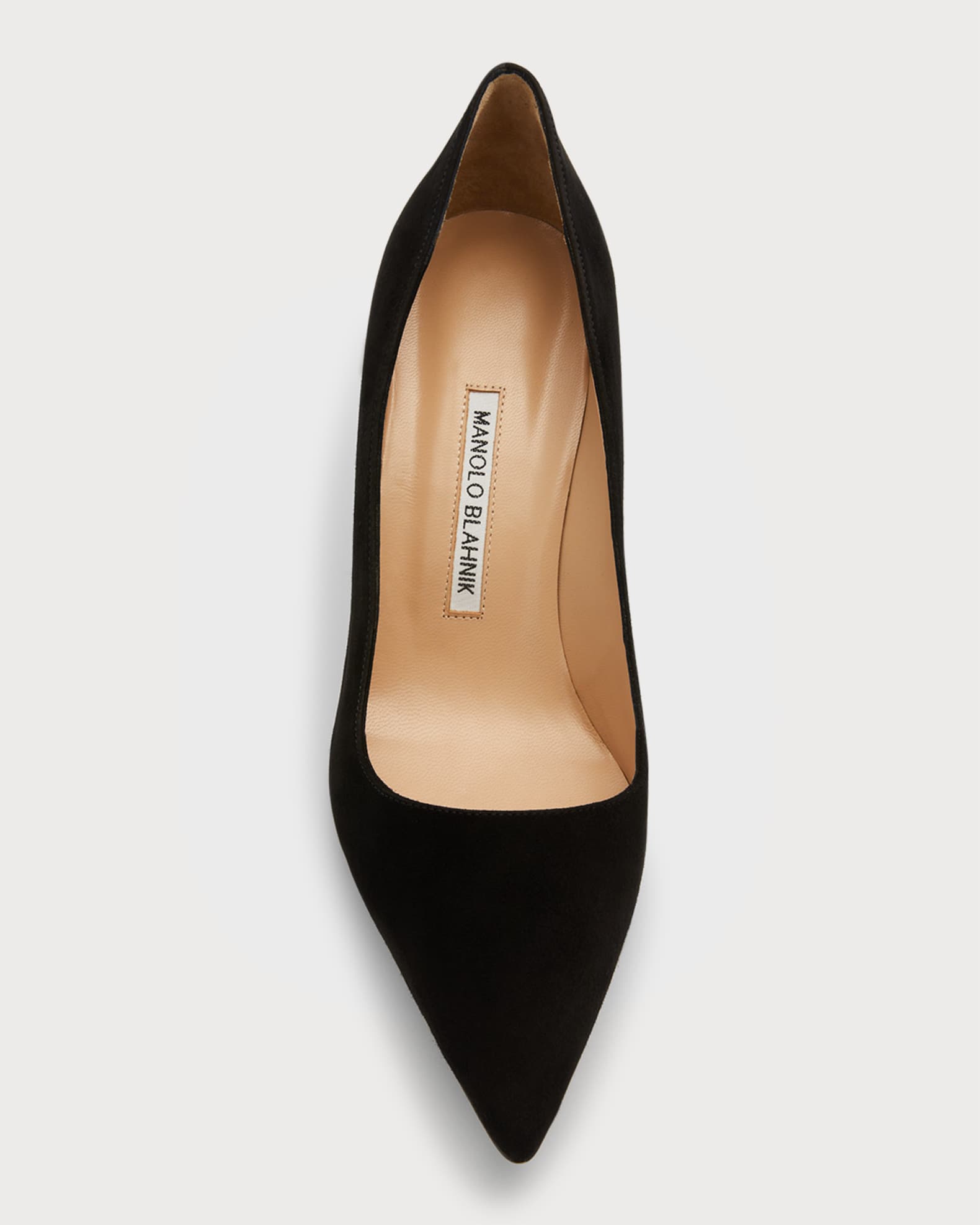 Manolo blahnik bb 15mm suede pump store