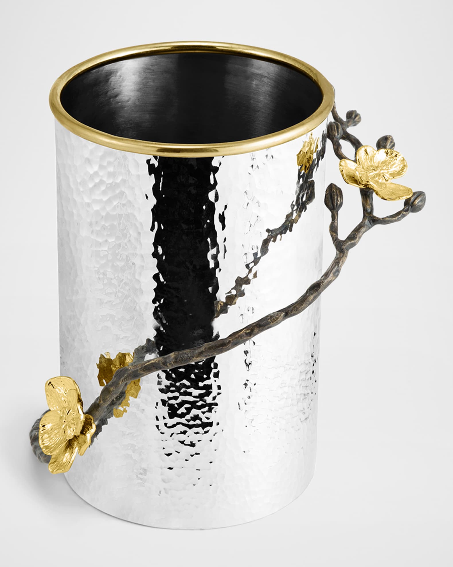Gold Orchid Utensil Holder 0