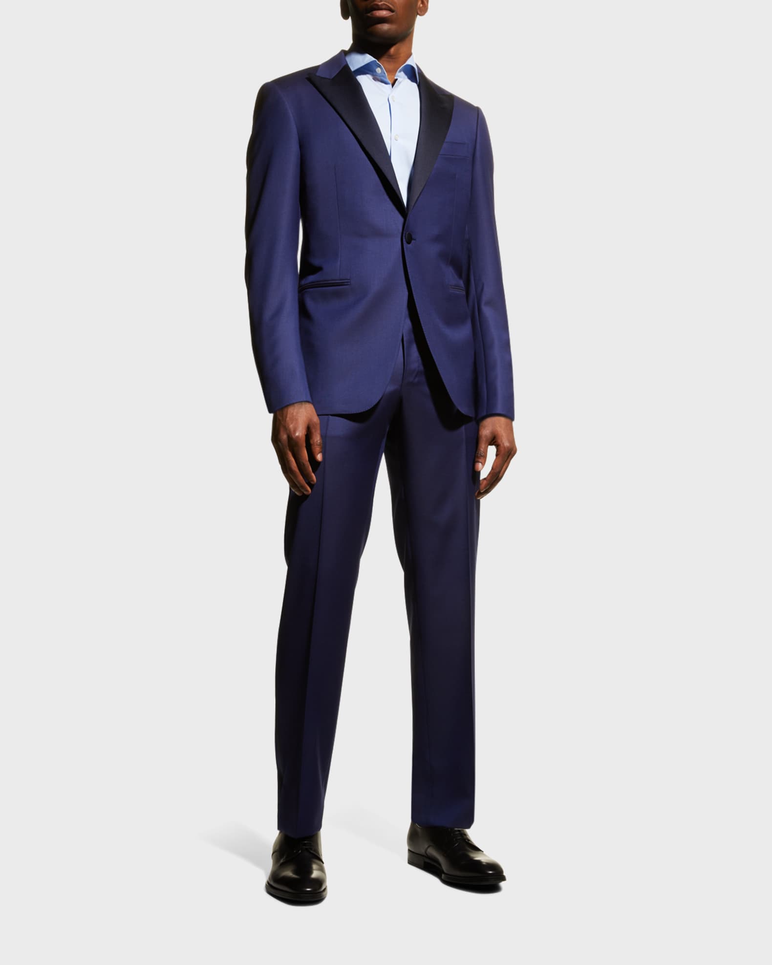 Men's Peak Lapel Two-Piece Tuxedo Suit 1