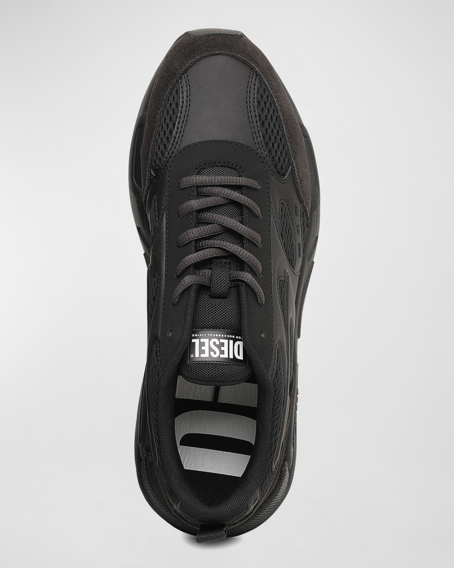 Diesel Men's Tonal D-Logo Mesh Sports Sneakers | Neiman Marcus