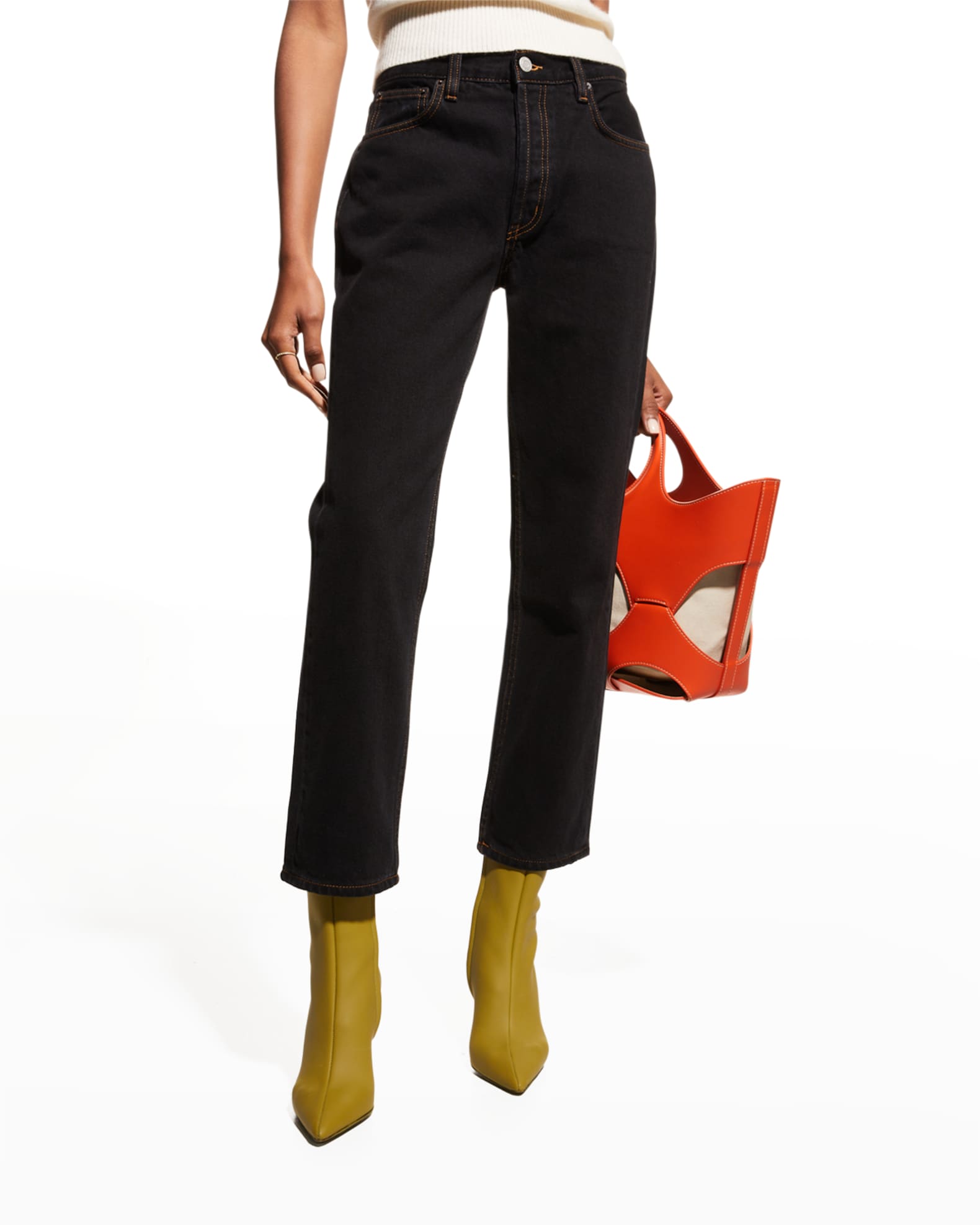 Still Here Canyon Rainbow Tate HandPainted Straight Ankle Jeans