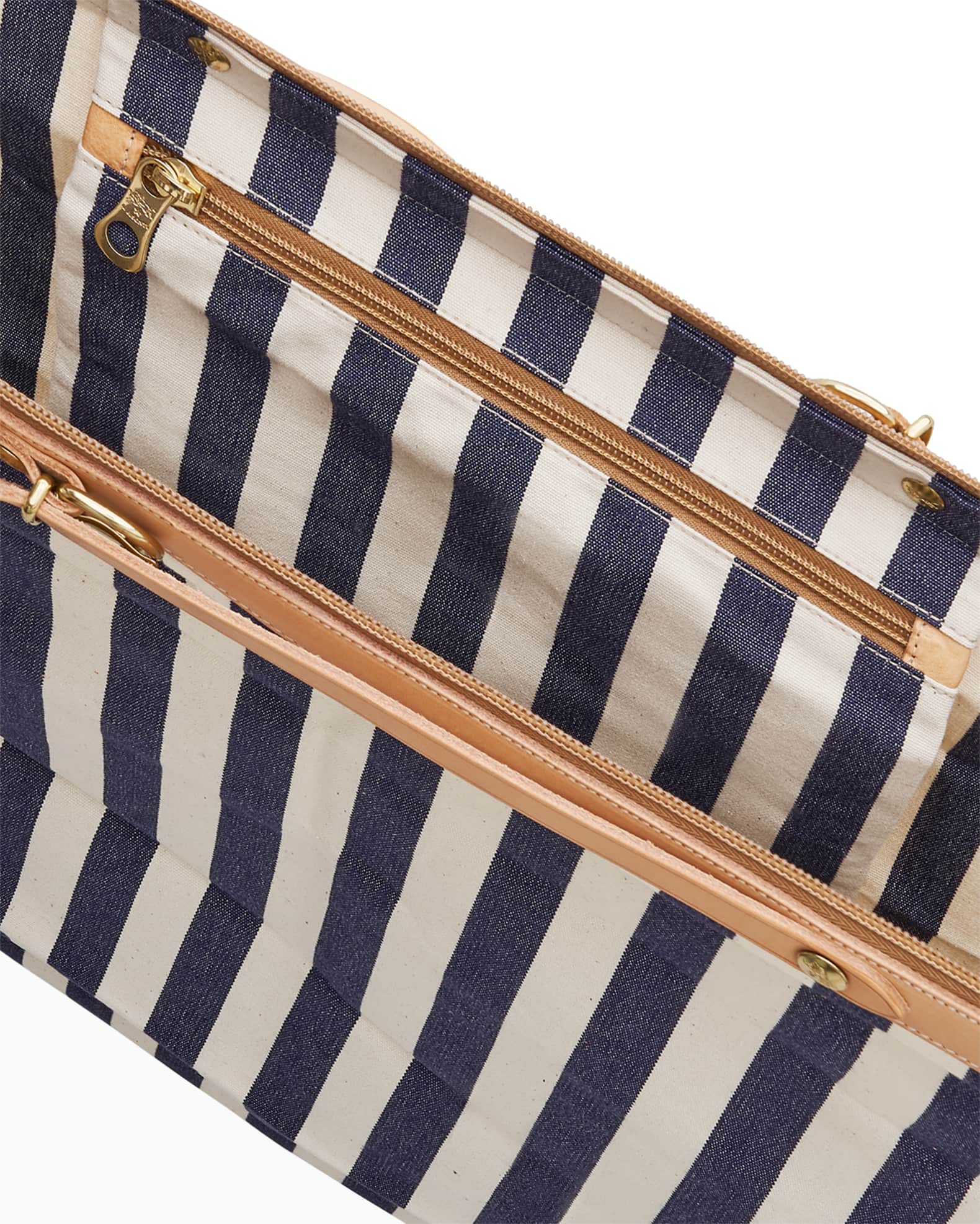 Il Bisonte Caramella Transformable Stripe Duffle Tote Bag Neiman Marcus